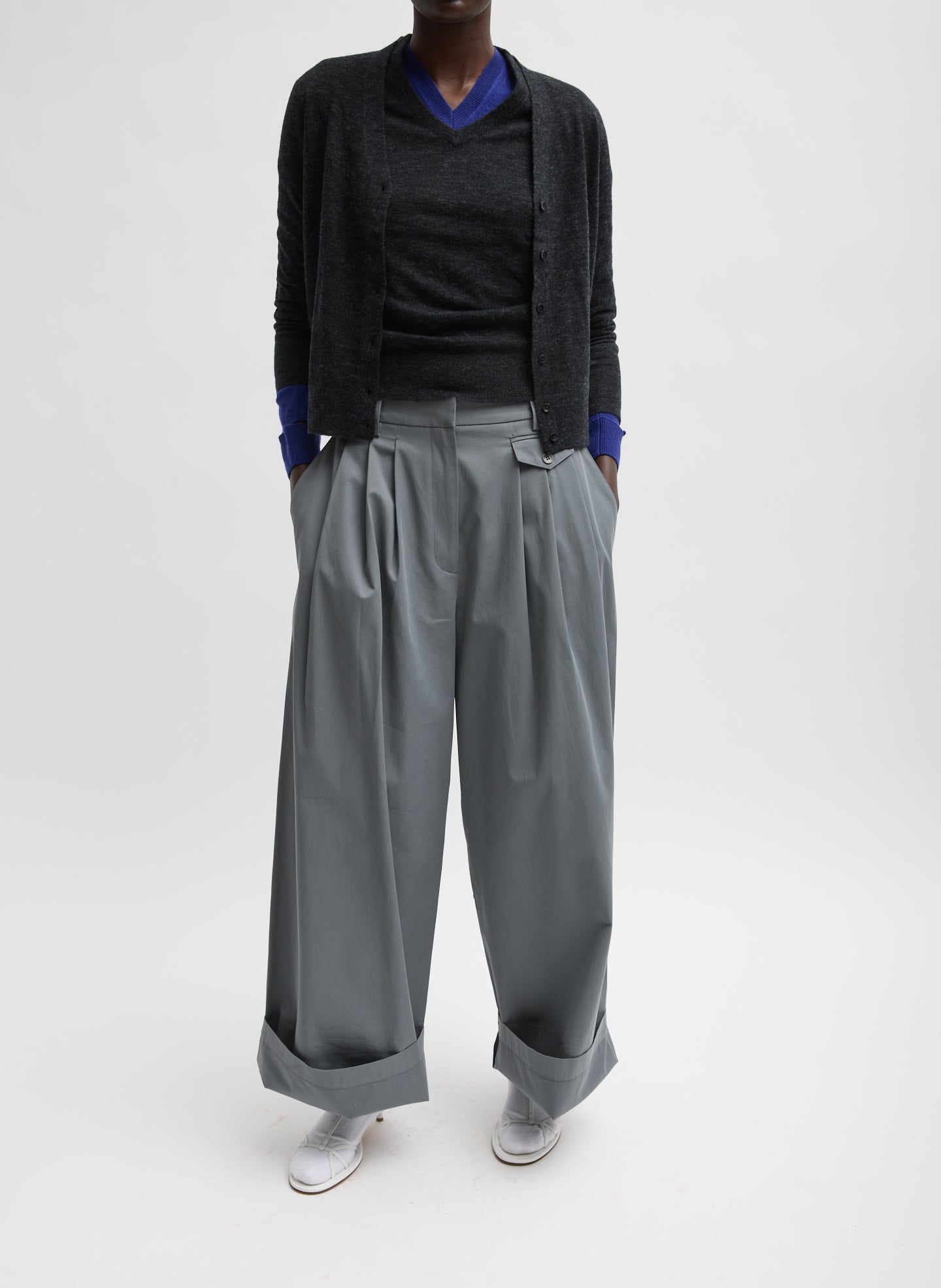 BIO TWILL TRIPLE PLEAT PANT