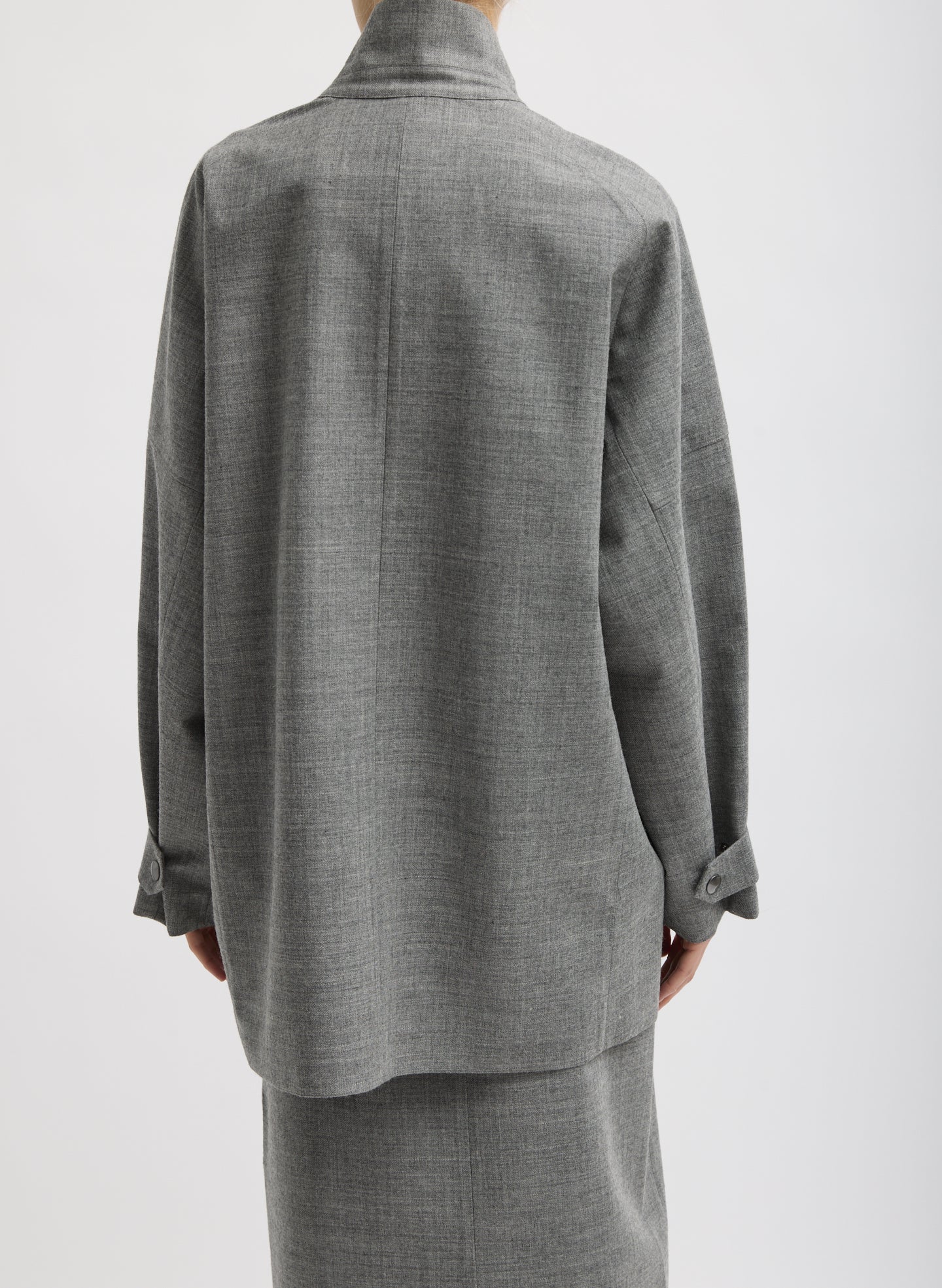 TECHY BONDED WOOL OLIVIER BLAZER