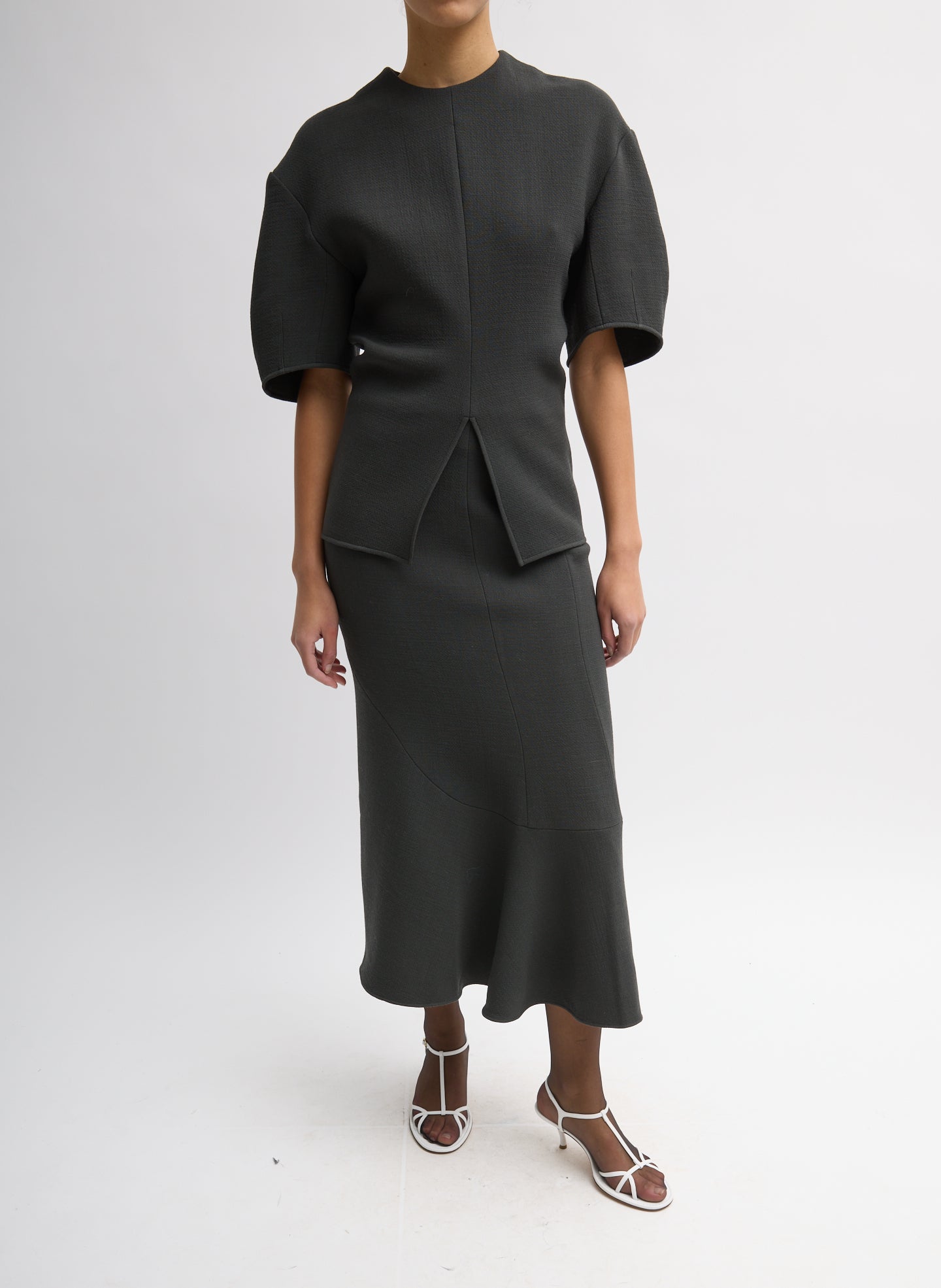 WOOL CREPE MARTE FLUID SKIRT
