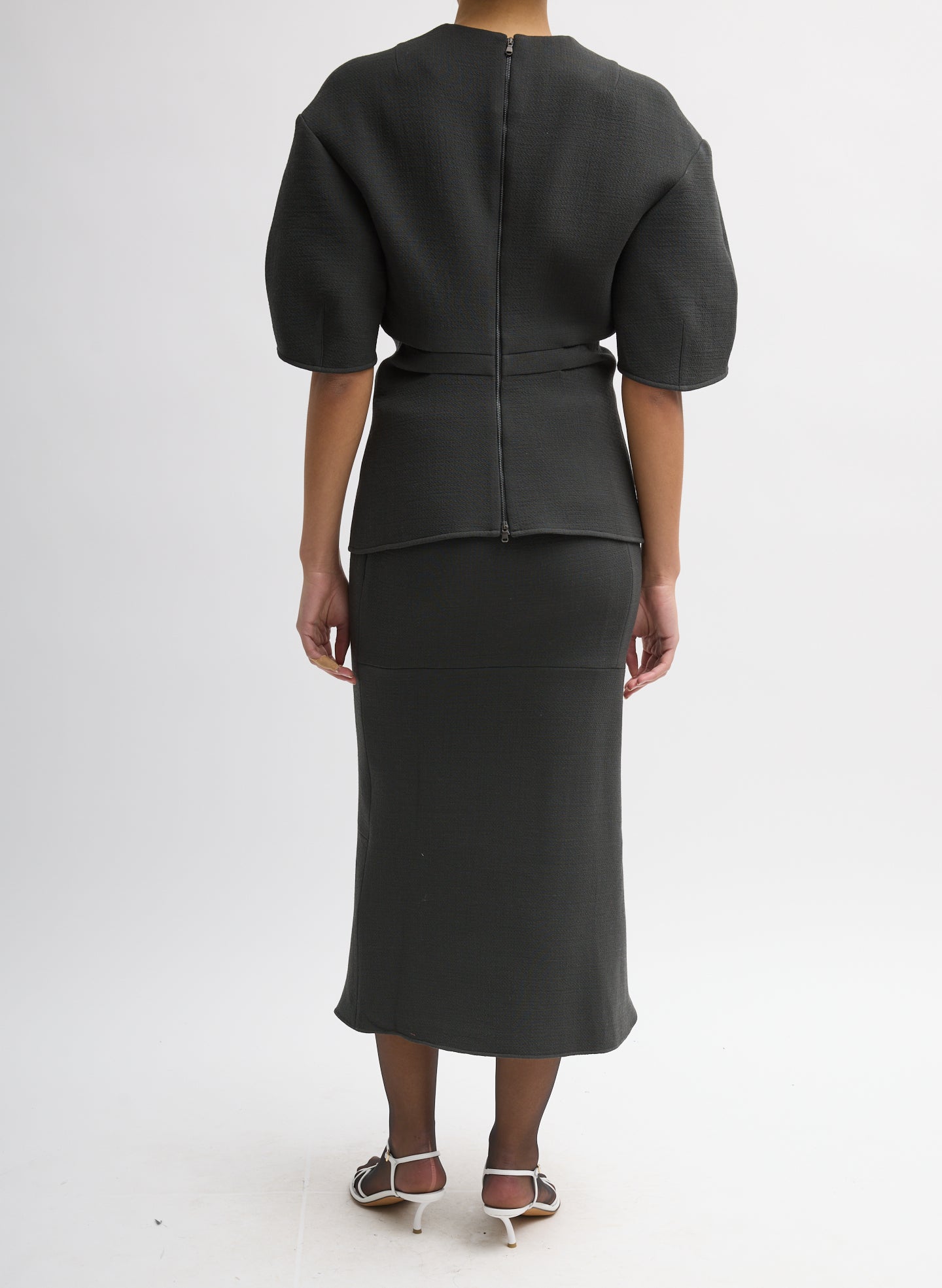 WOOL CREPE MARTE FLUID SKIRT