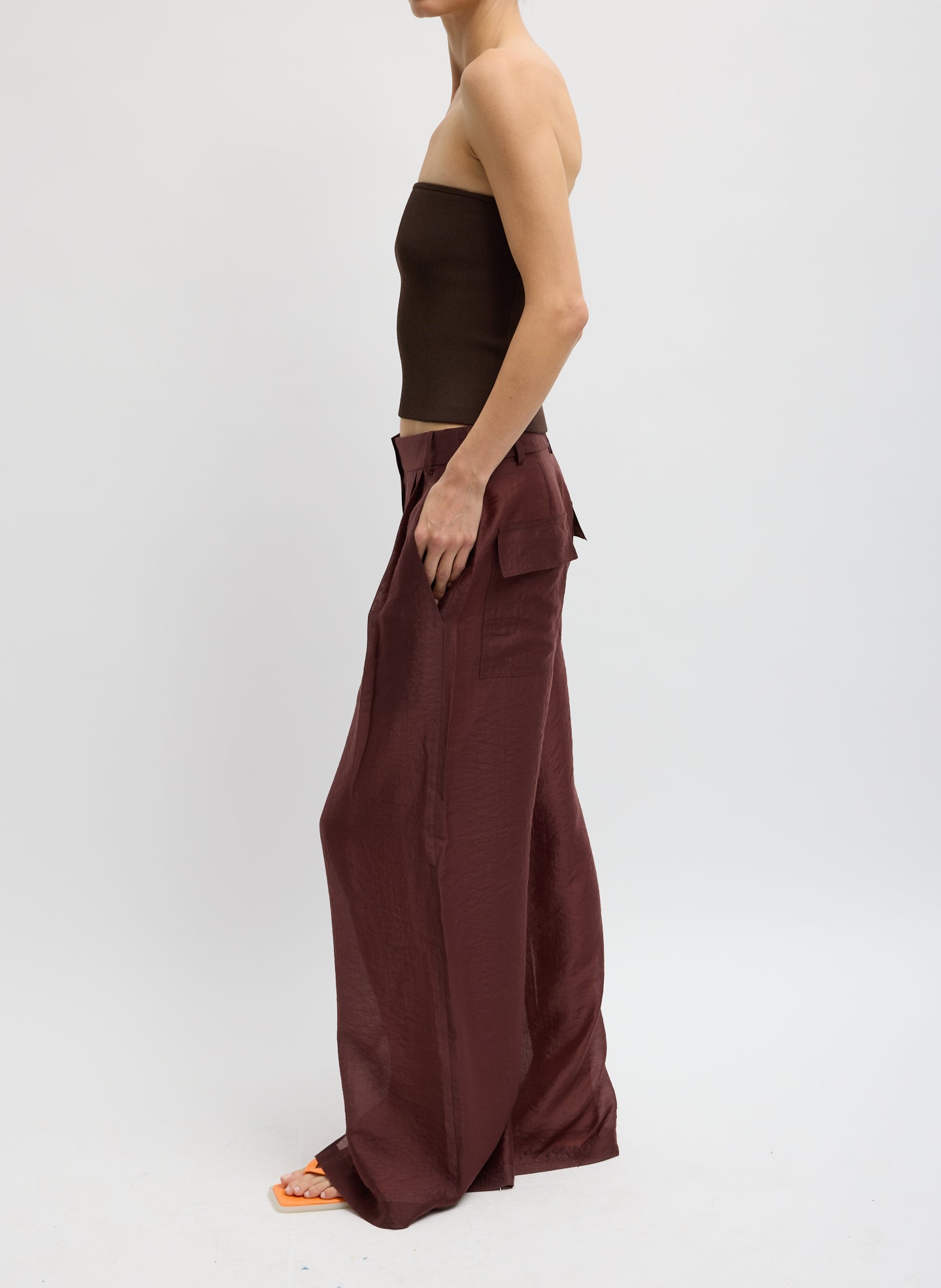 SUMMER VOILE STELLA PANT W/ SLIT DETAIL