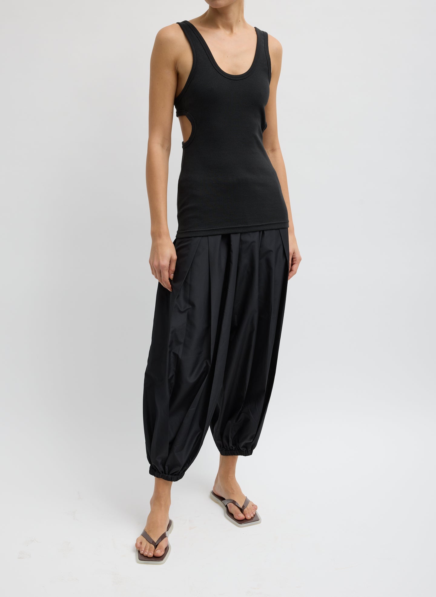 RIBBED T RACERBACK TANK