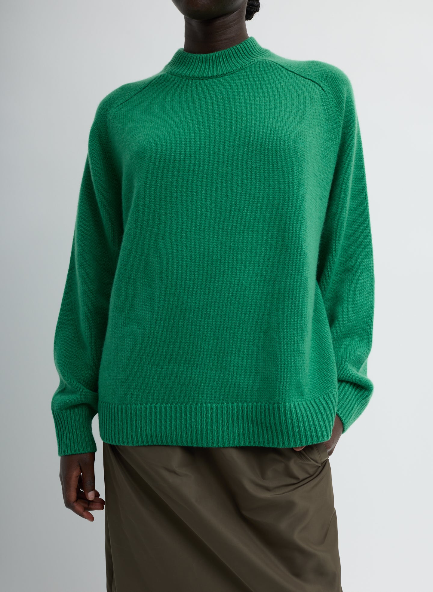 CASHMERE SWEATER CREWNECK OVERSIZED PULLOVER