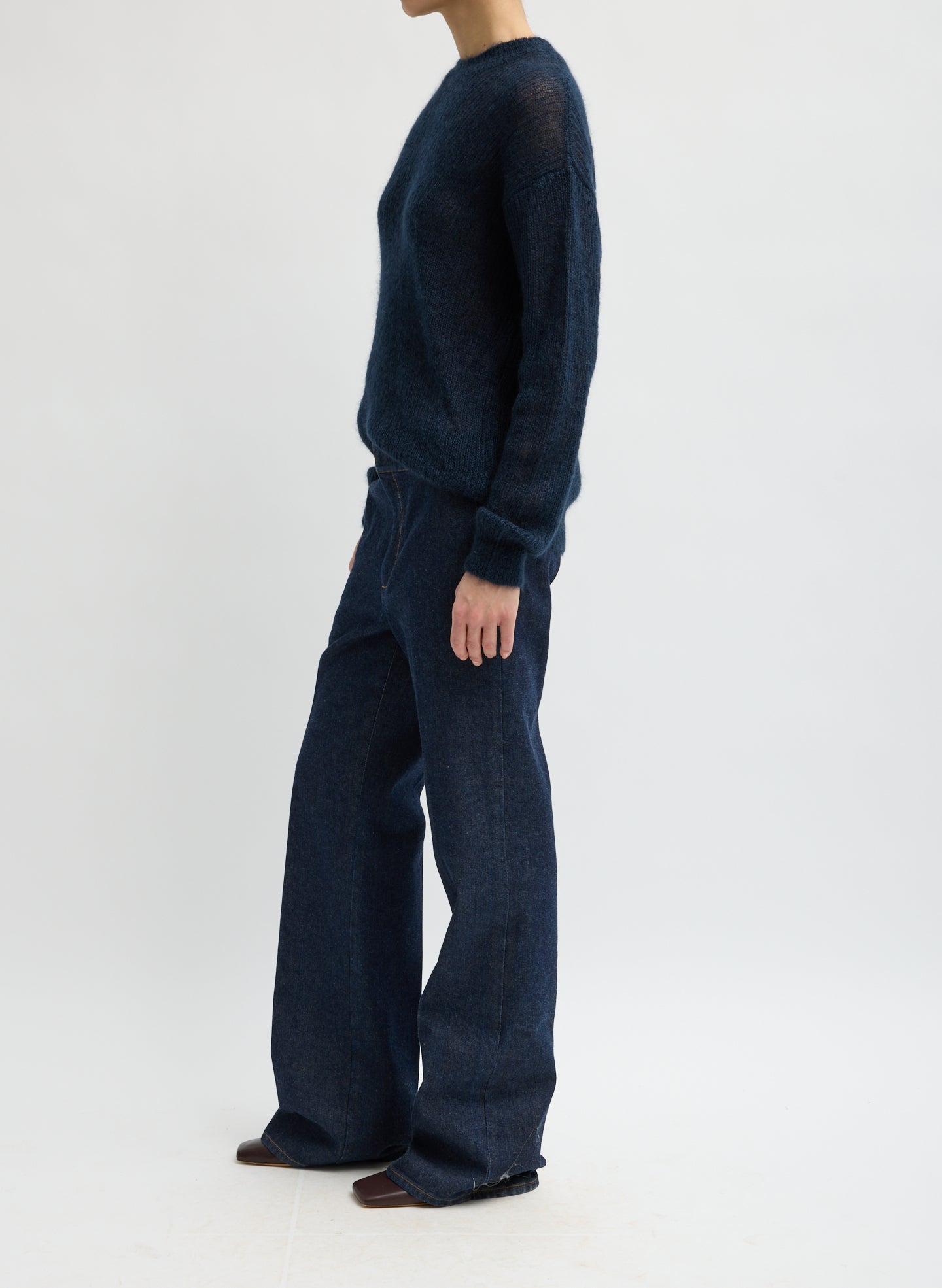 INDIGO DENIM PAT TROUSER JEAN
