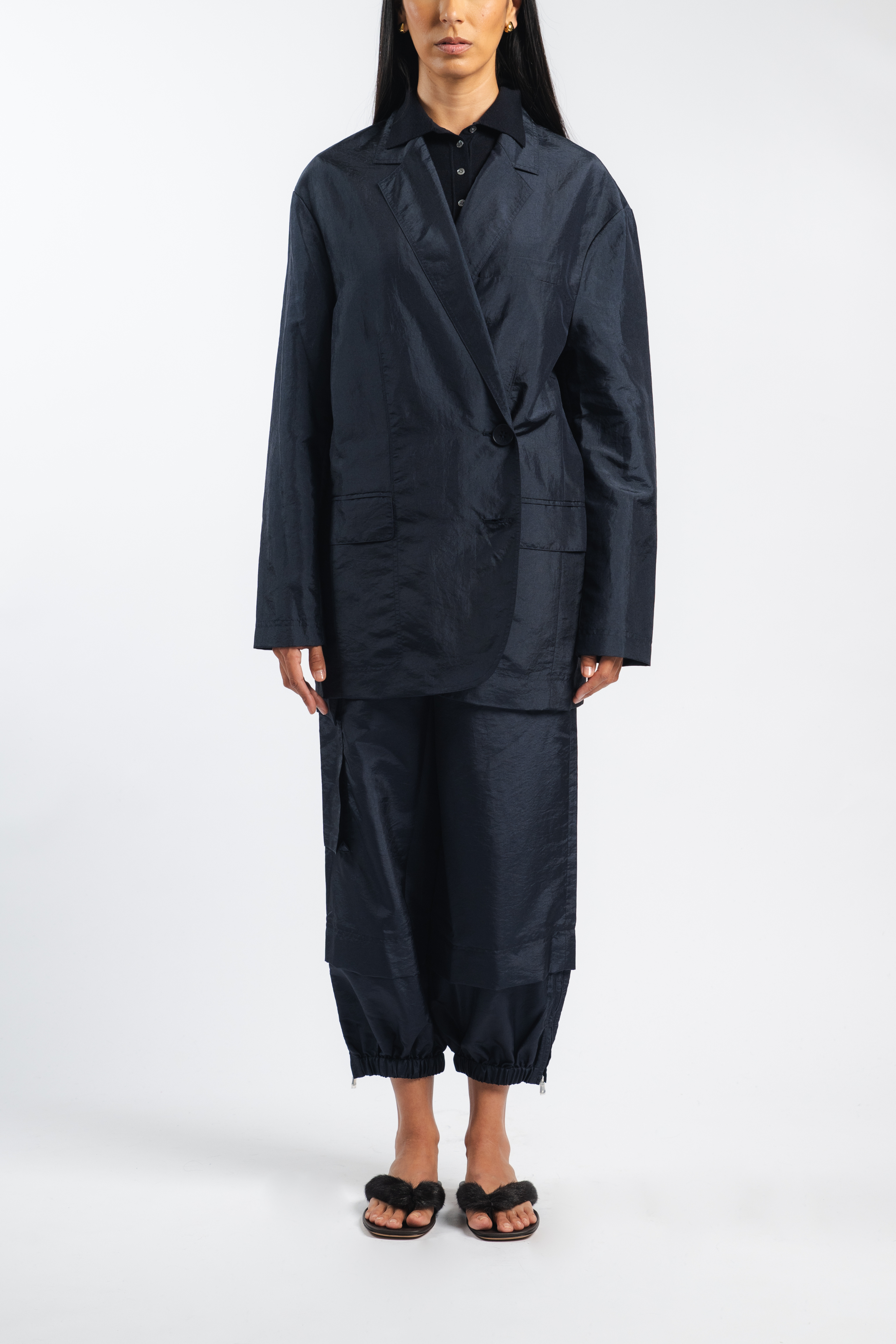 Crispy Nylon Wilt Pull On Jogger