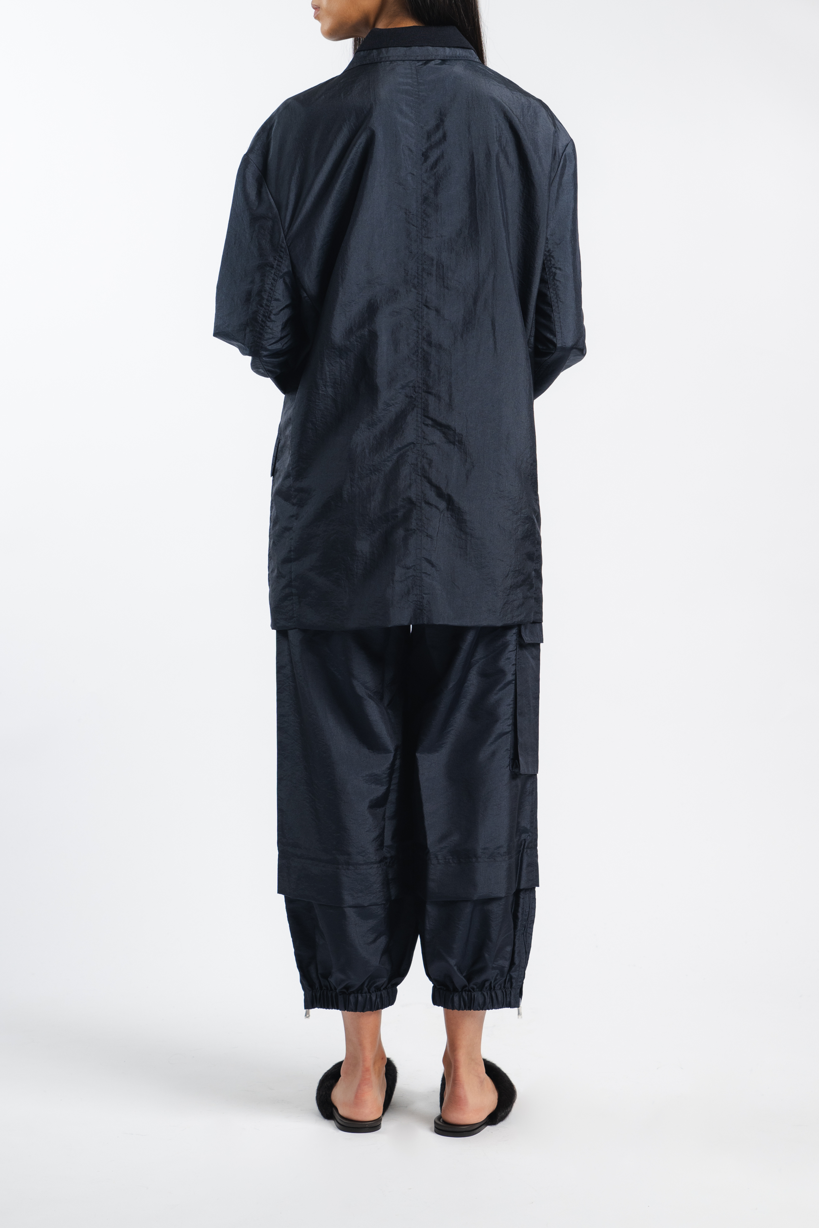 Crispy Nylon Wilt Pull On Jogger