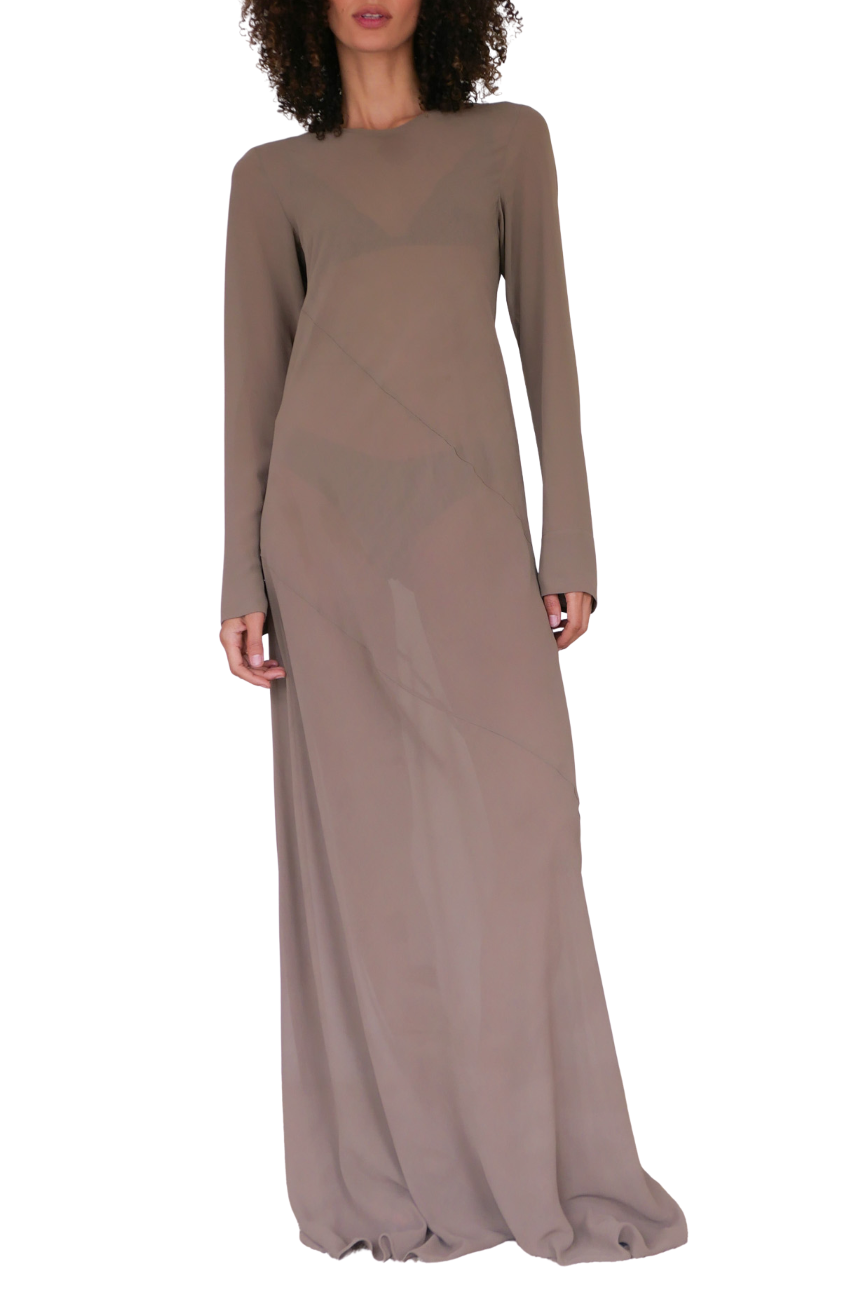 Georgette Sheer Gown