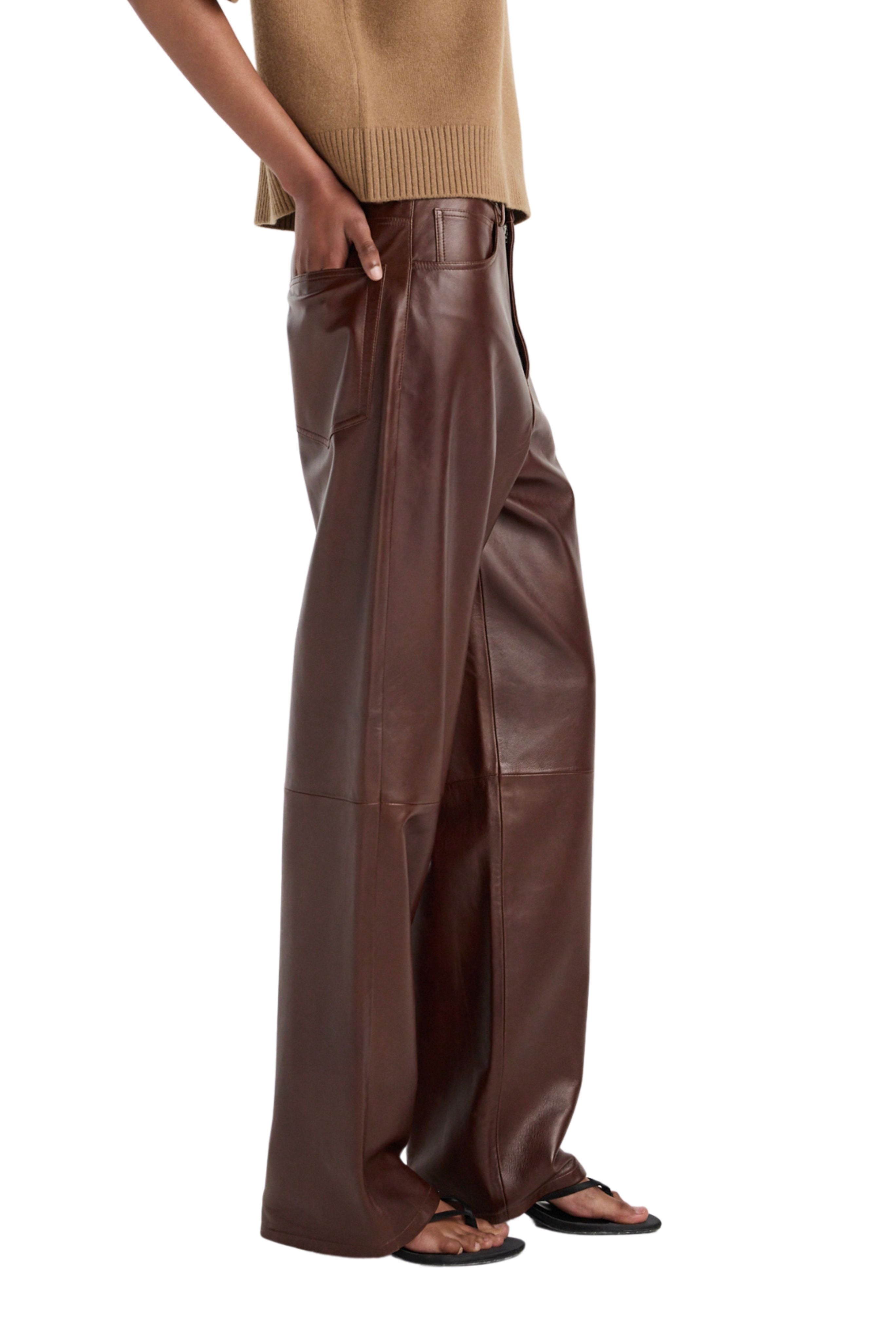 Bruun - Signature baggy leather trousers