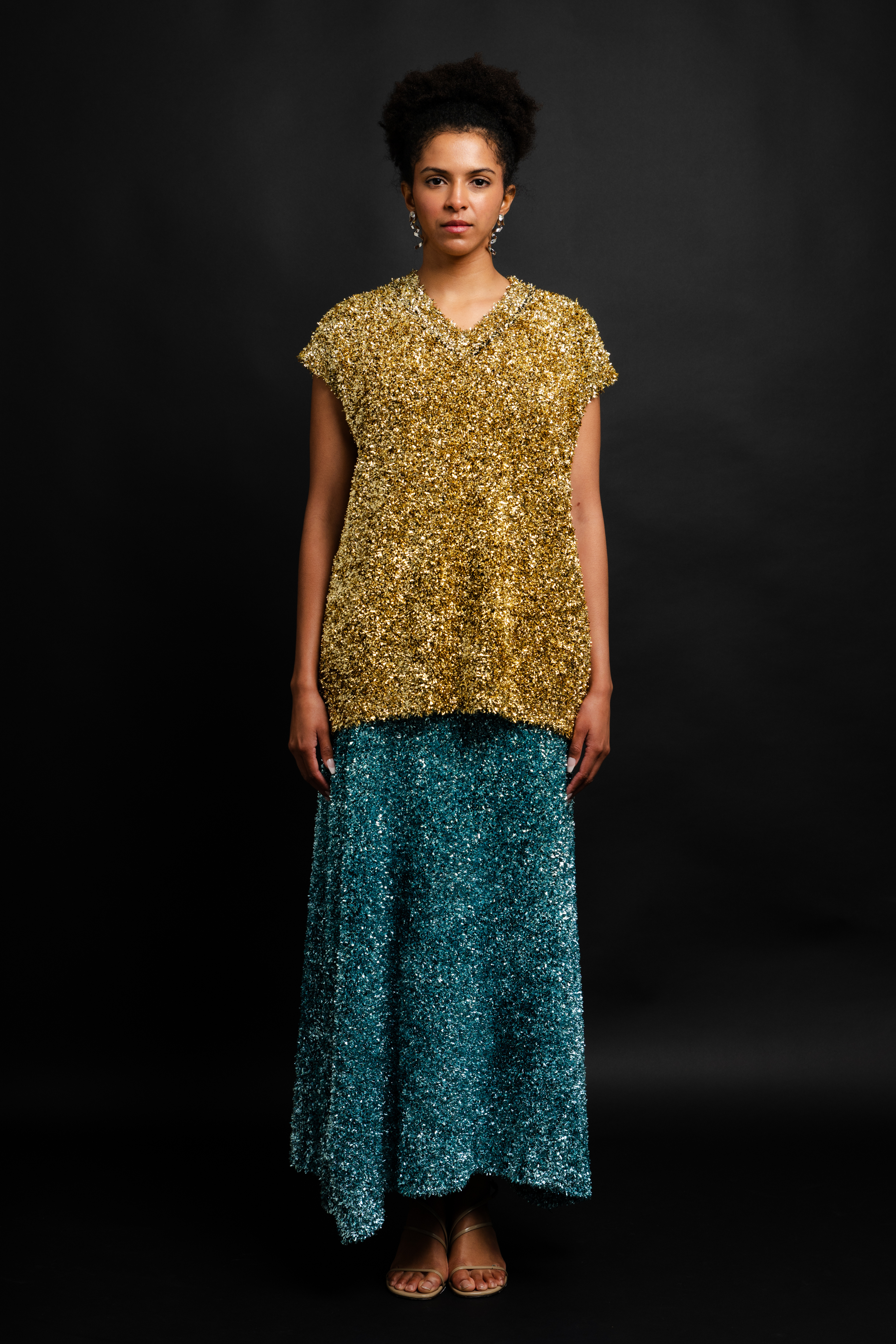 Zander Metallic Skirt