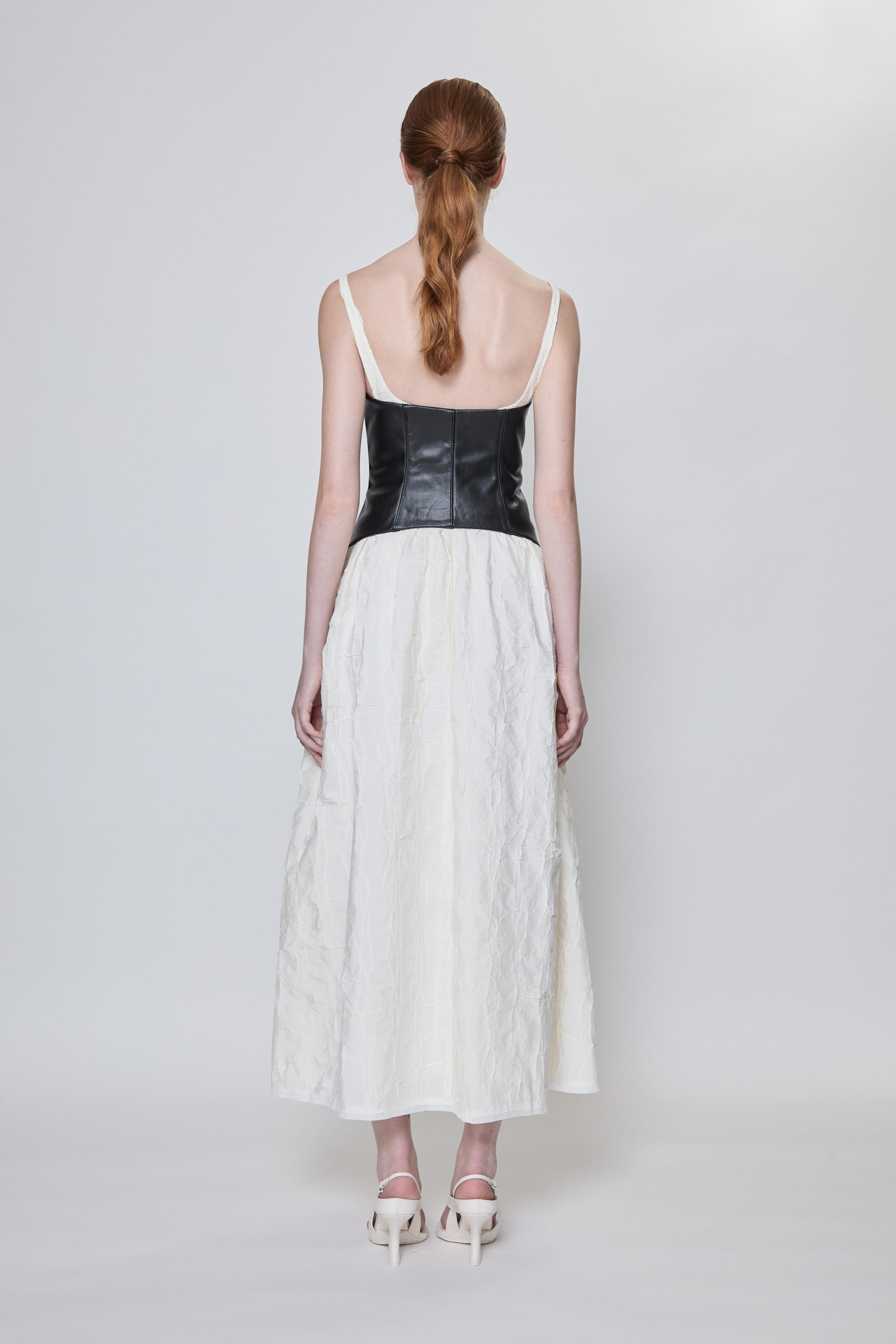 Cortland Belted Bustier Midi Dress