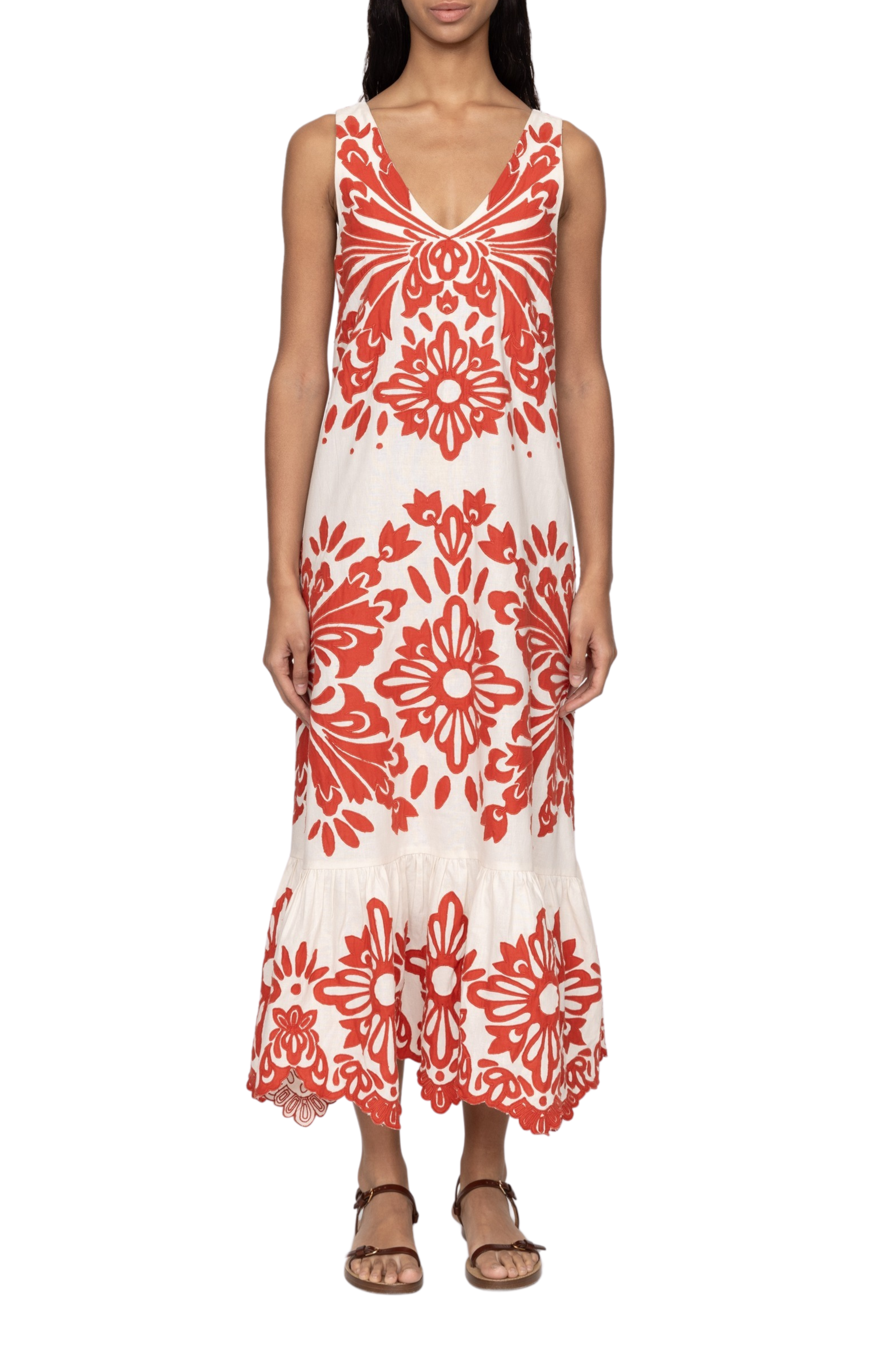 Liliana Applique Maxi Tank Dress