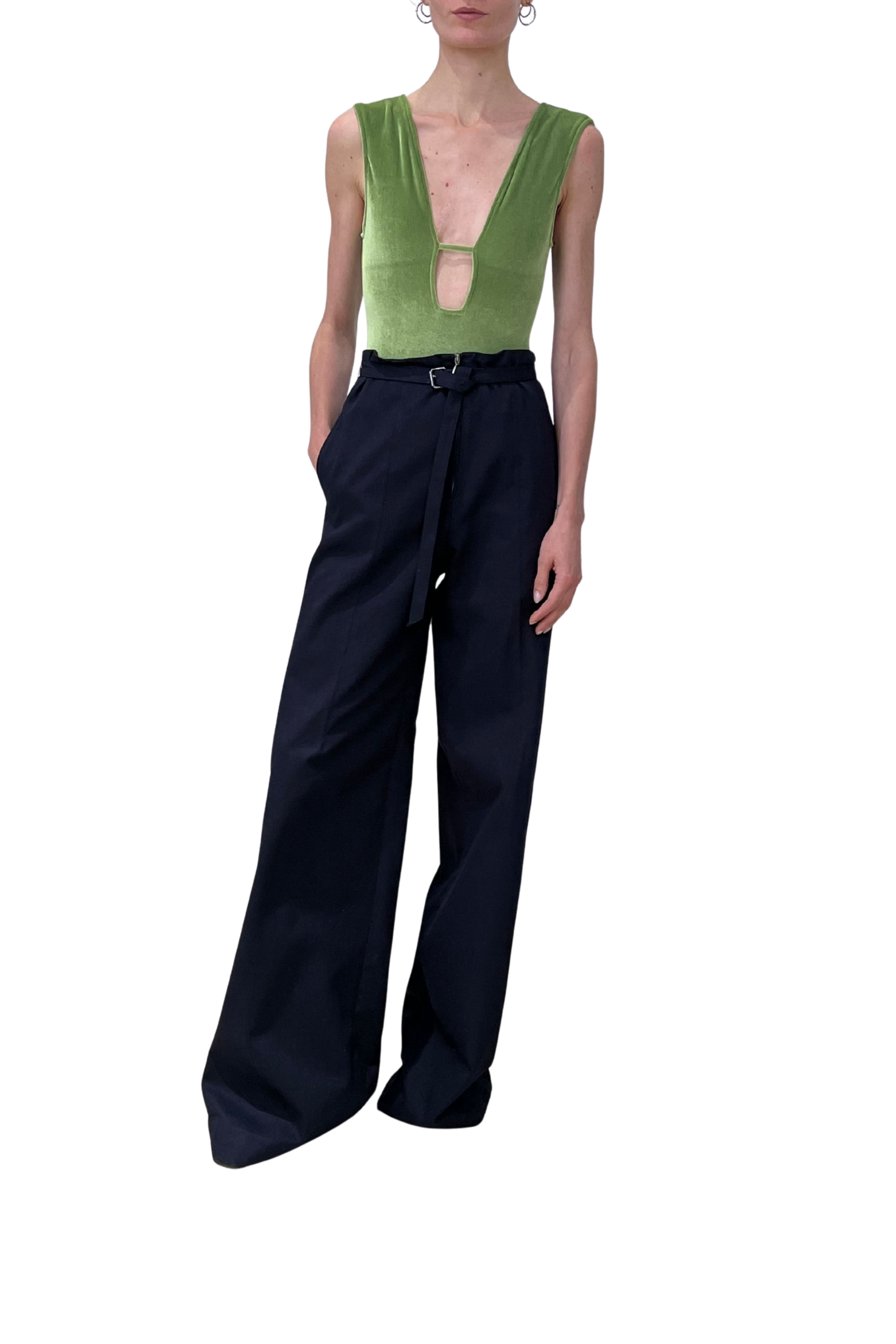 Belted Wide Trousers