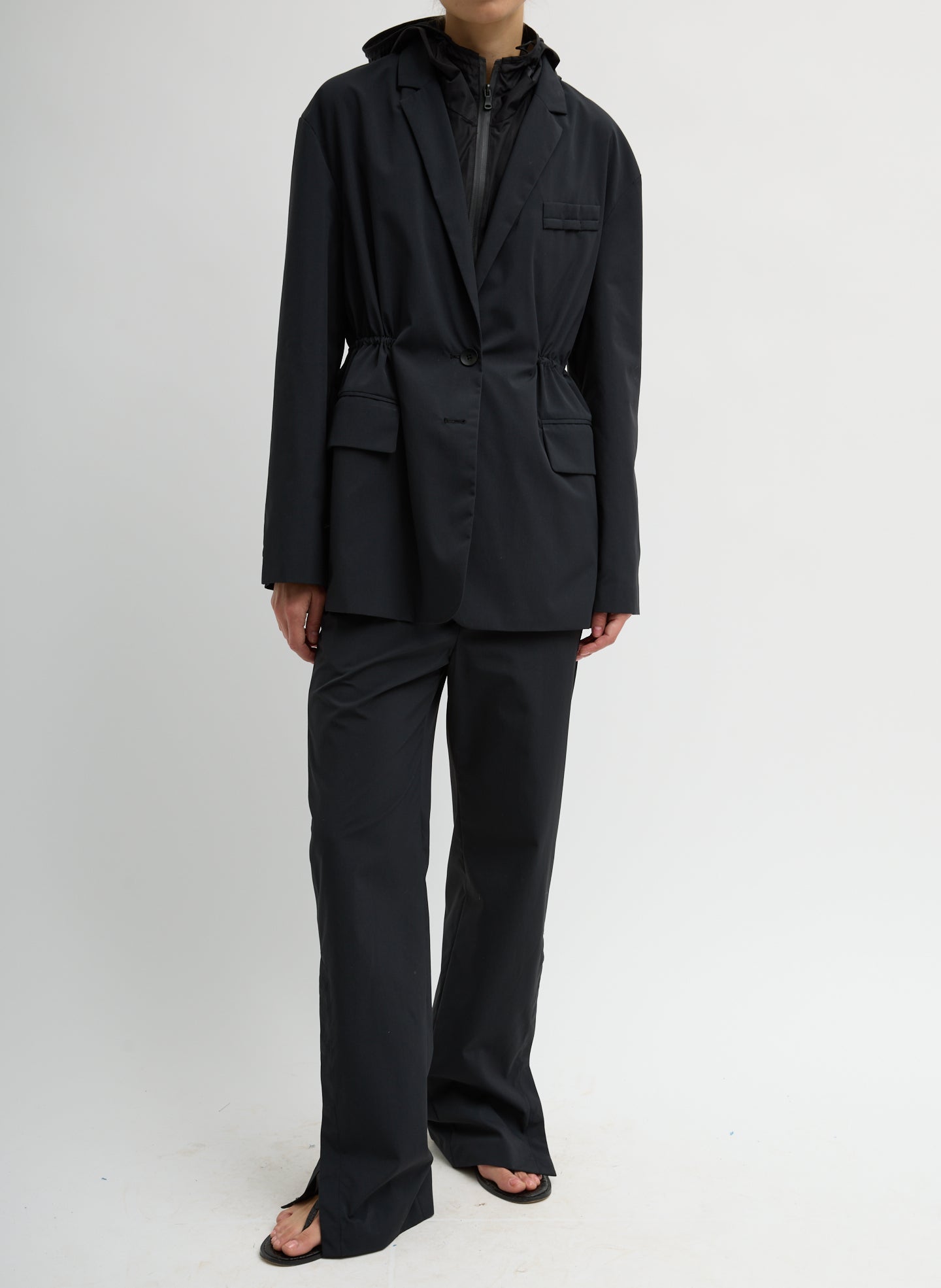 TECH SUITING ANORAK BLAZER WITH ZIP OFF VEST