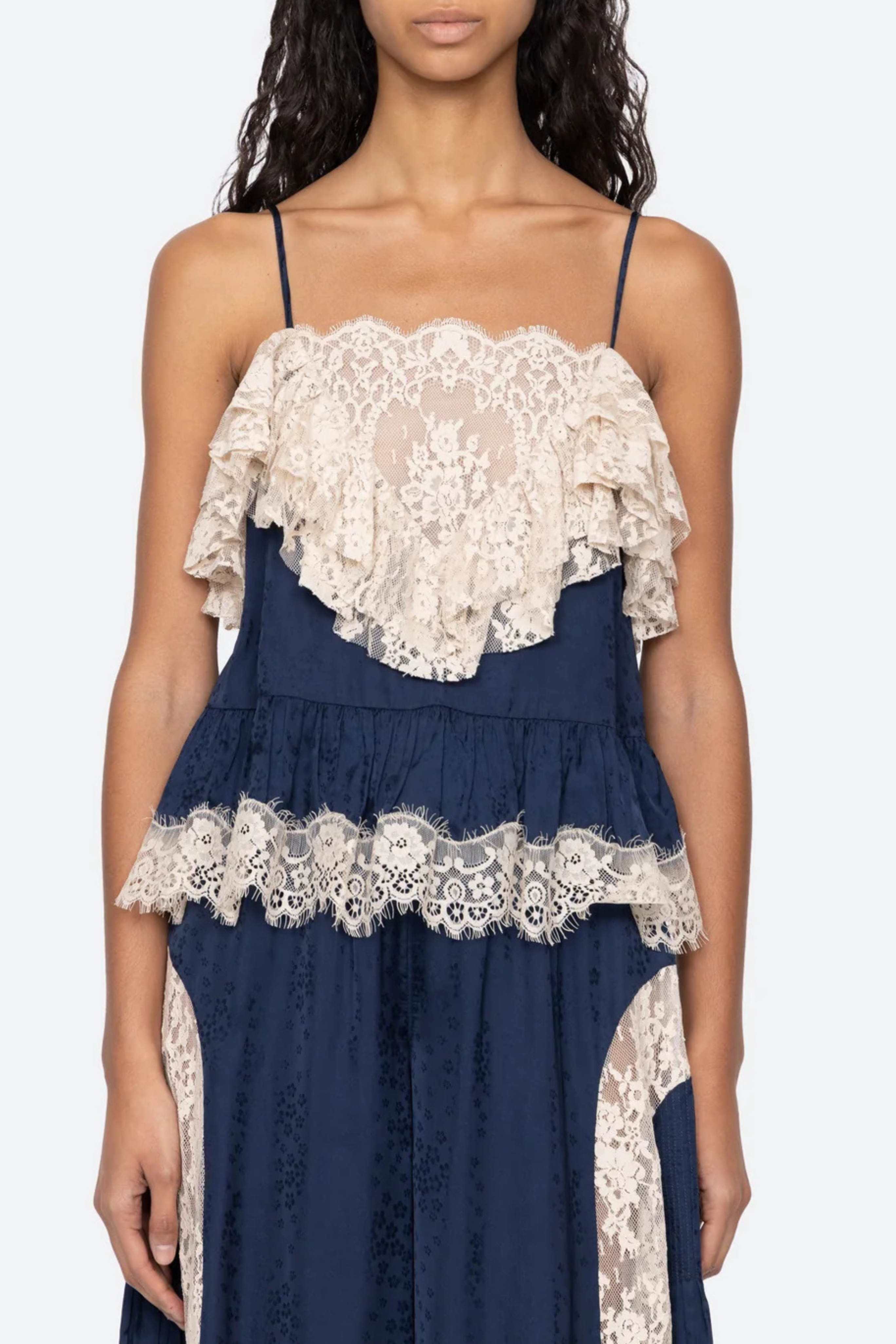 Ethel Solid Camisole Top in Navy