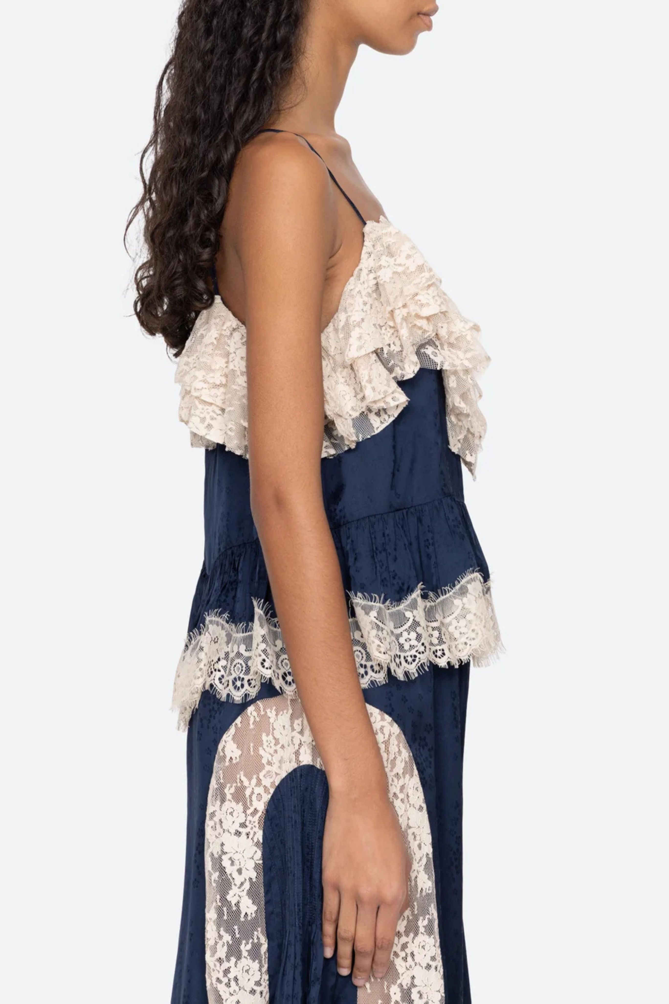 Ethel Solid Camisole Top in Navy