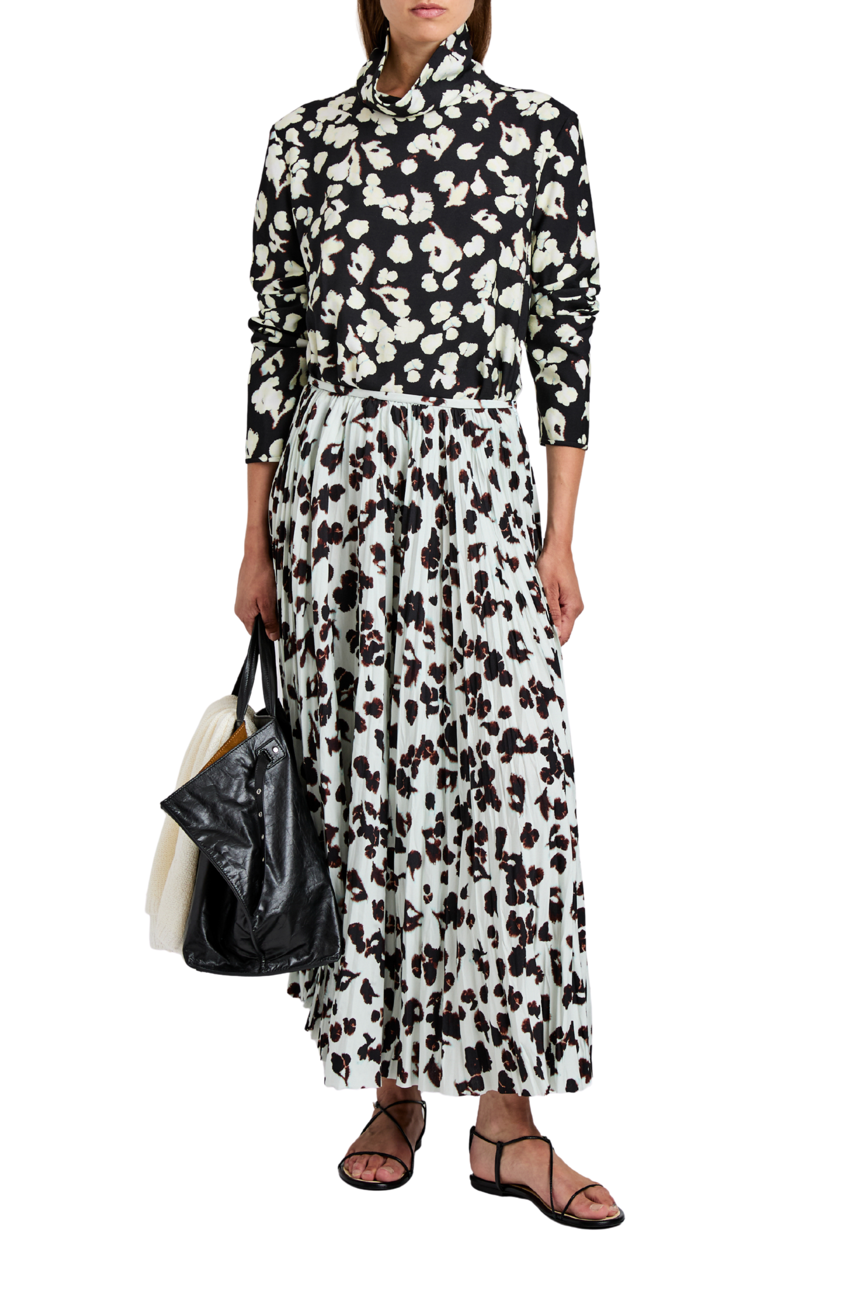 Runa Skirt In Printed Soft Twill