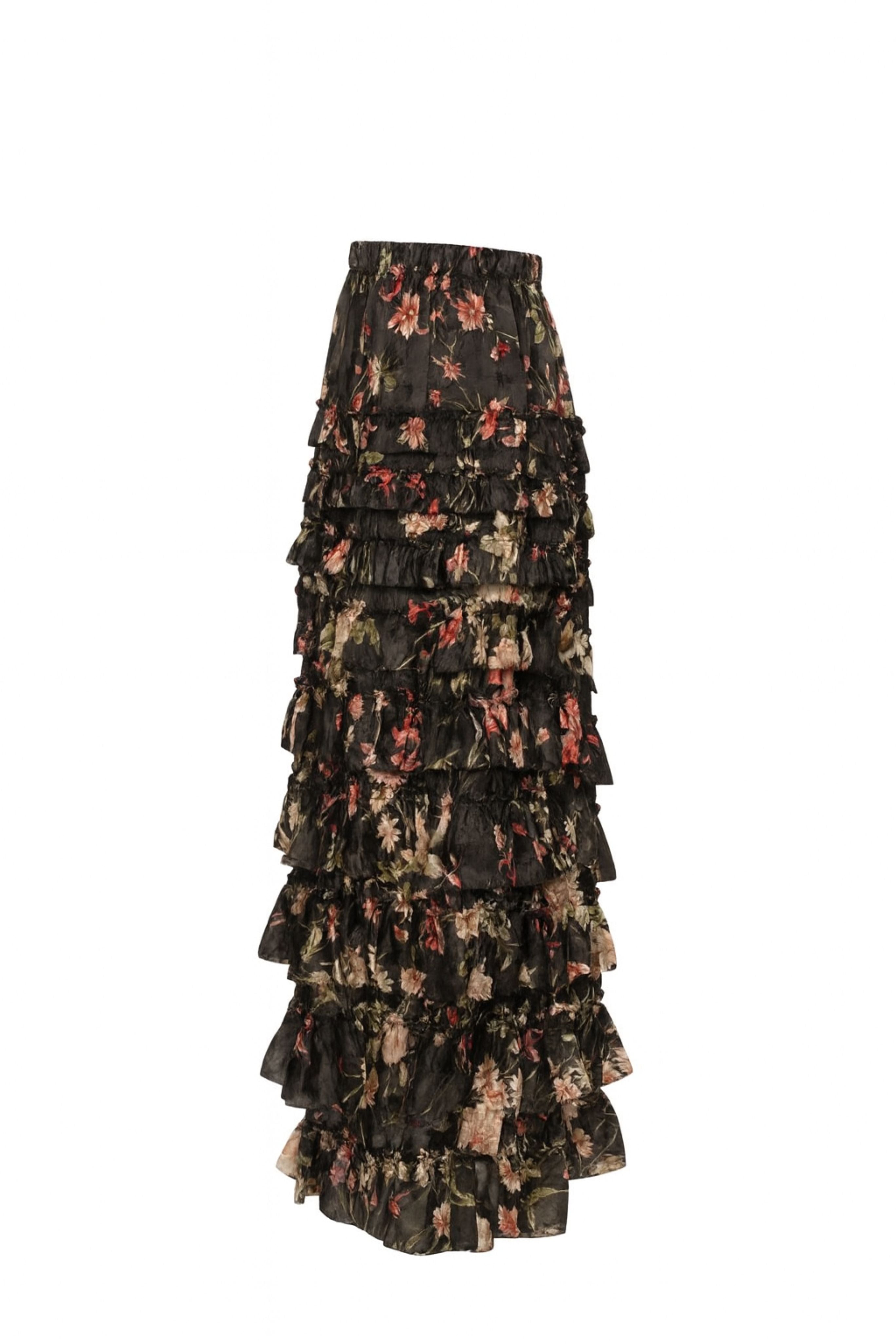 Jolie Print Midi Skirt