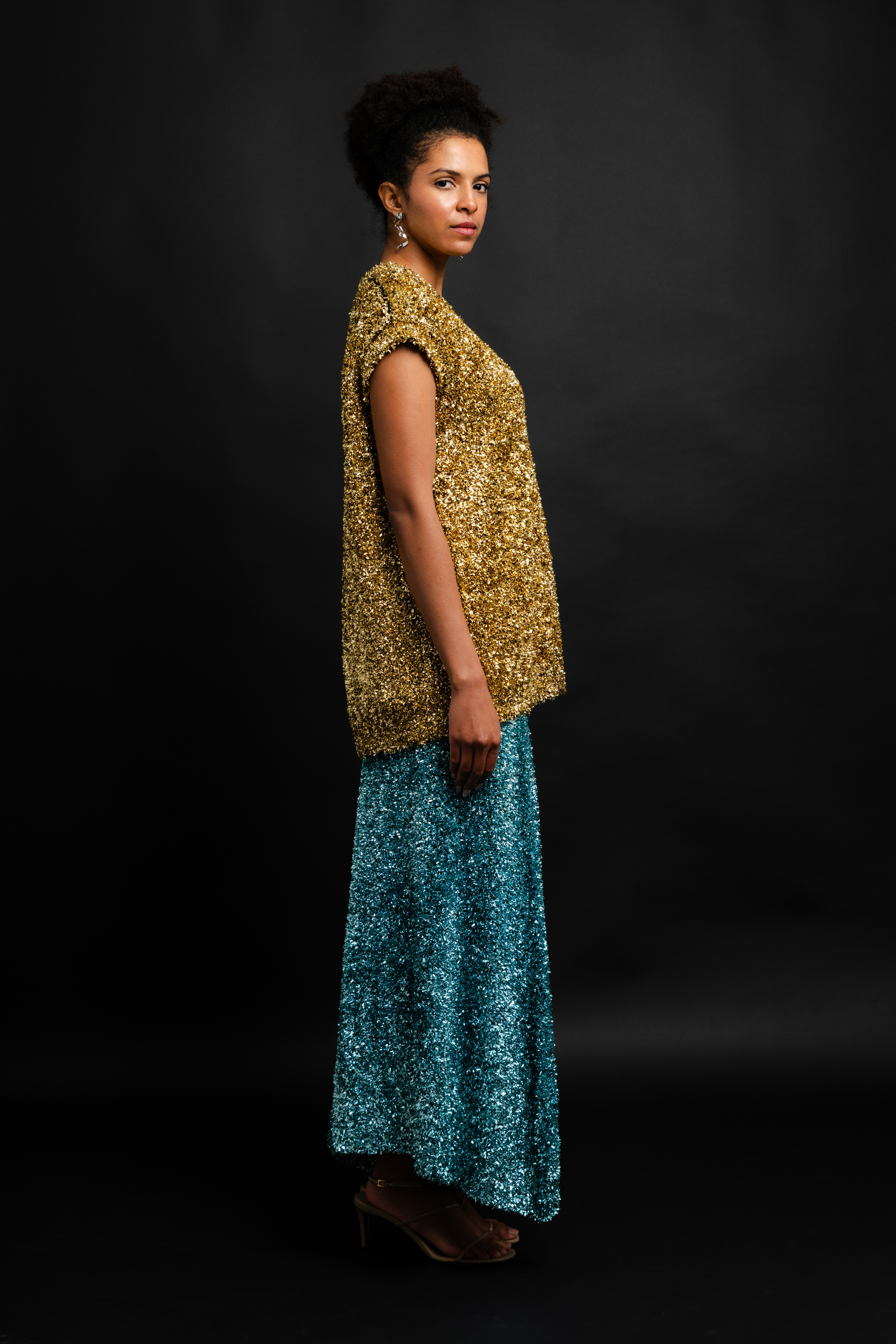 Zander Metallic Skirt