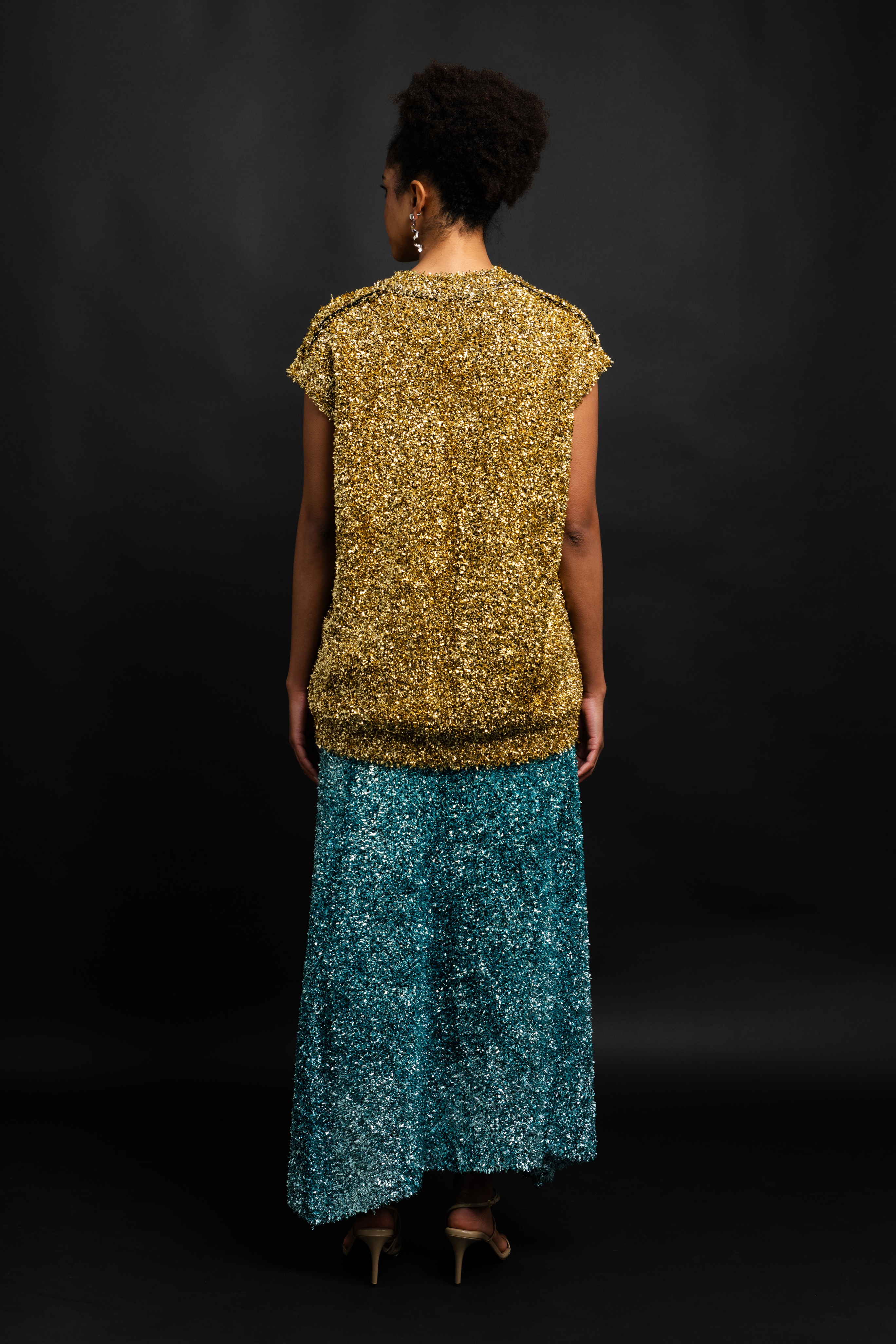 Zander Metallic Skirt