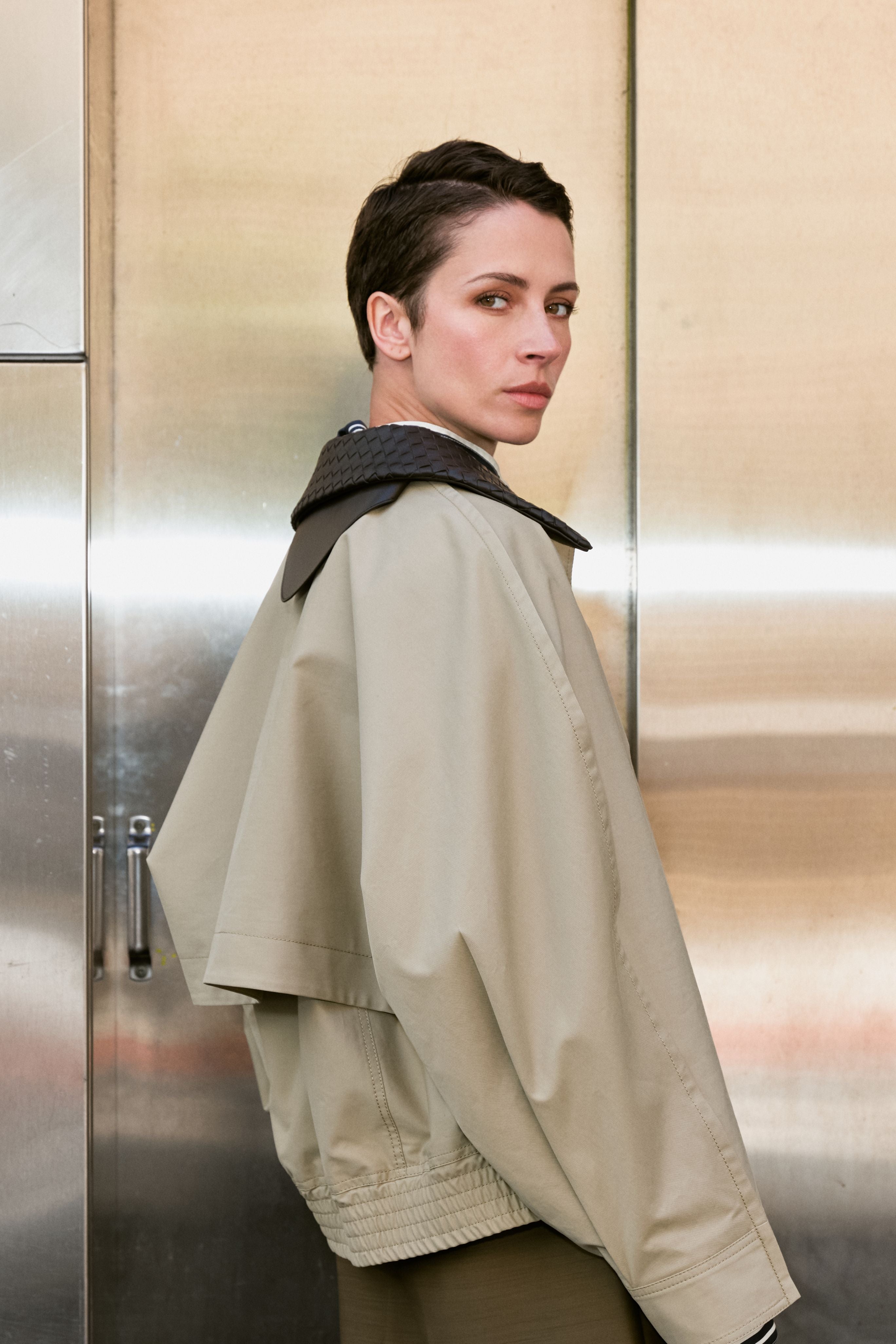 Cotton Blouson in Sahara