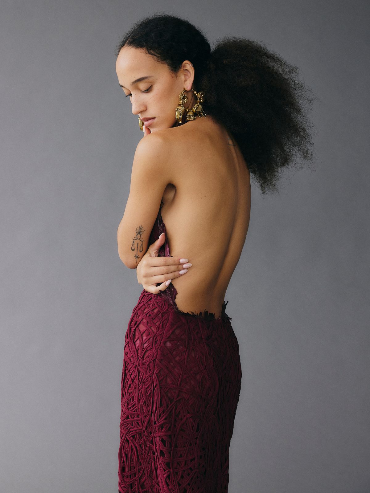 Fata Gown Feathers