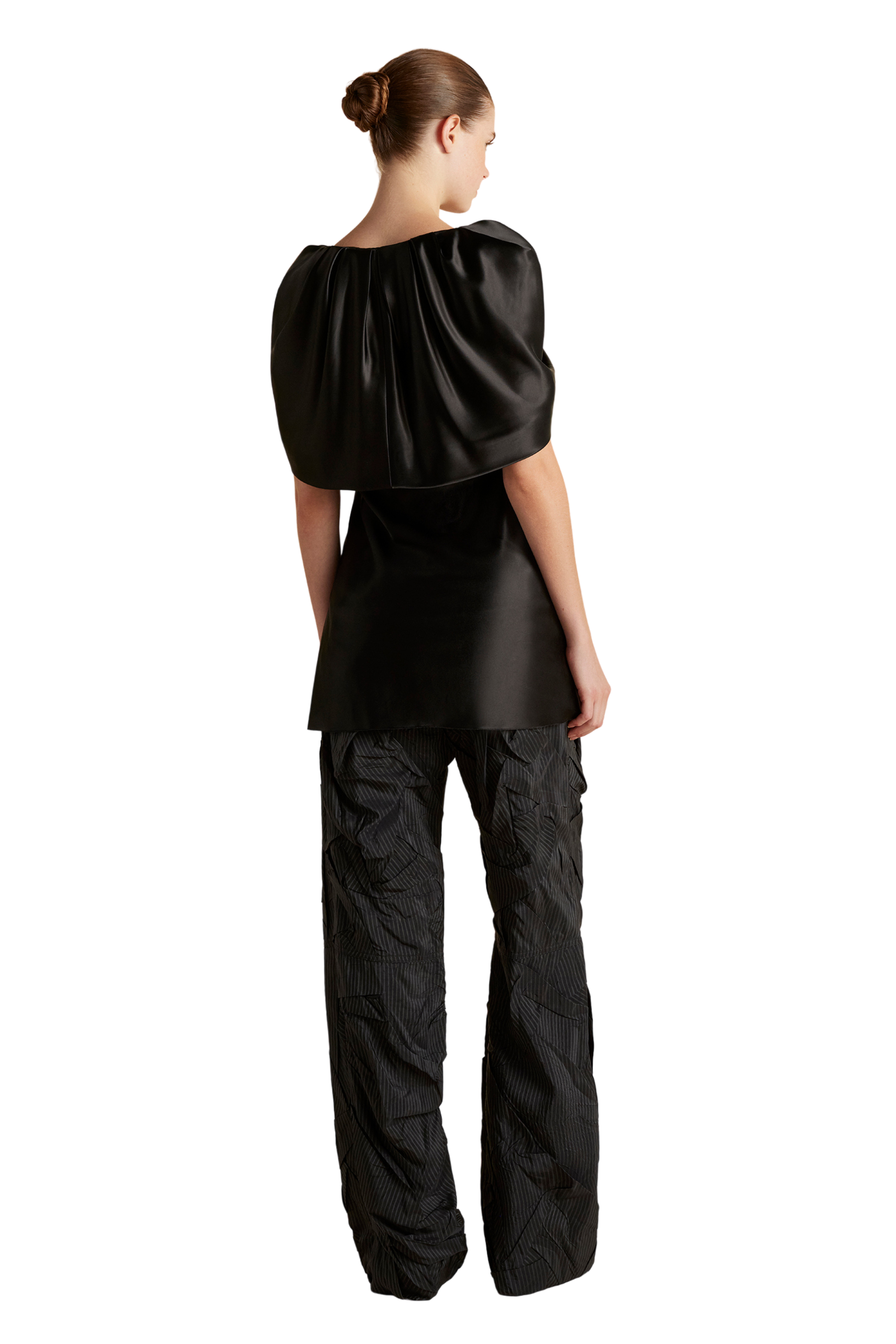 Top with Draped Neckline