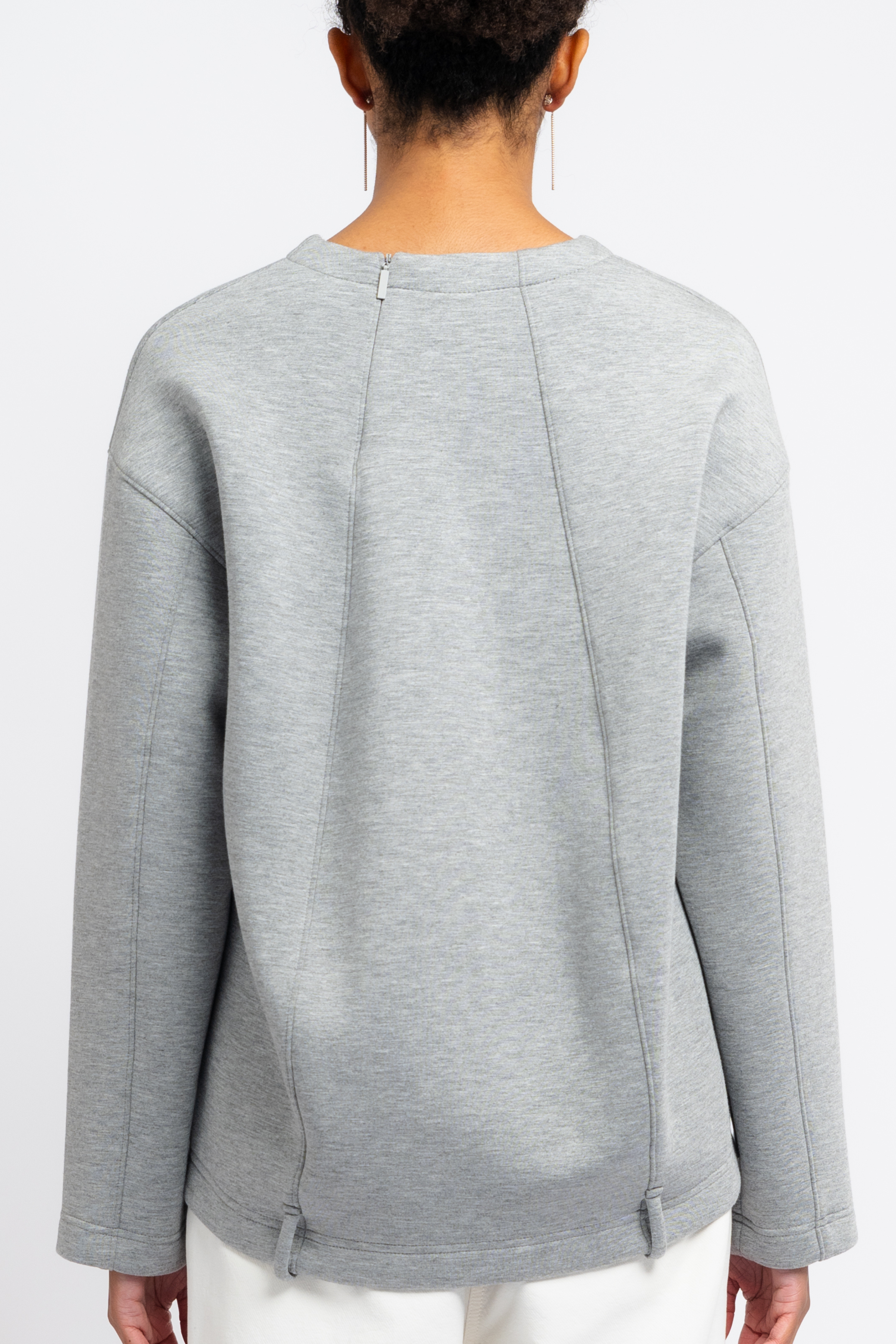 Bonded Viscose Easy V-Neck Top