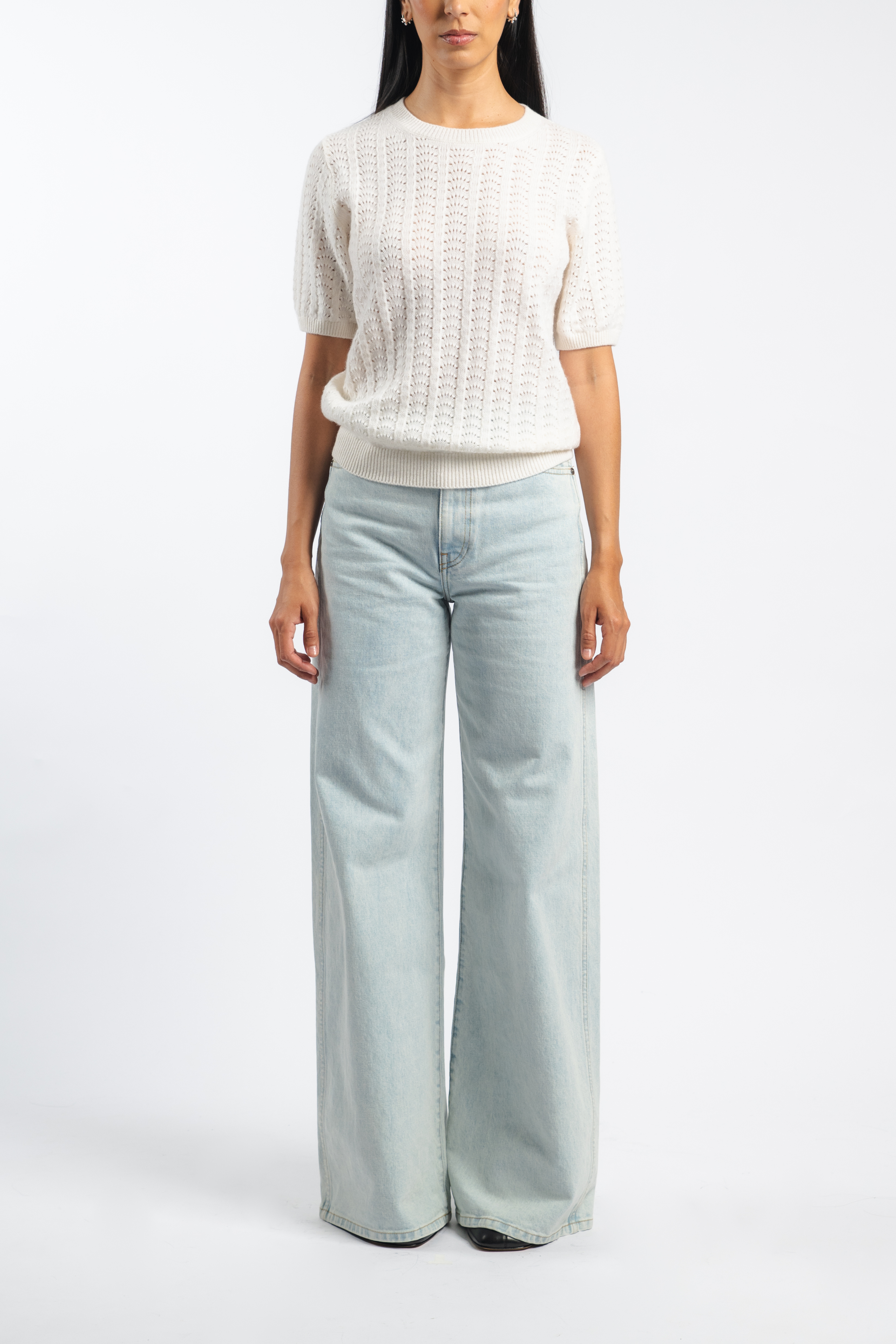 Cecelia Pointelle Sweater