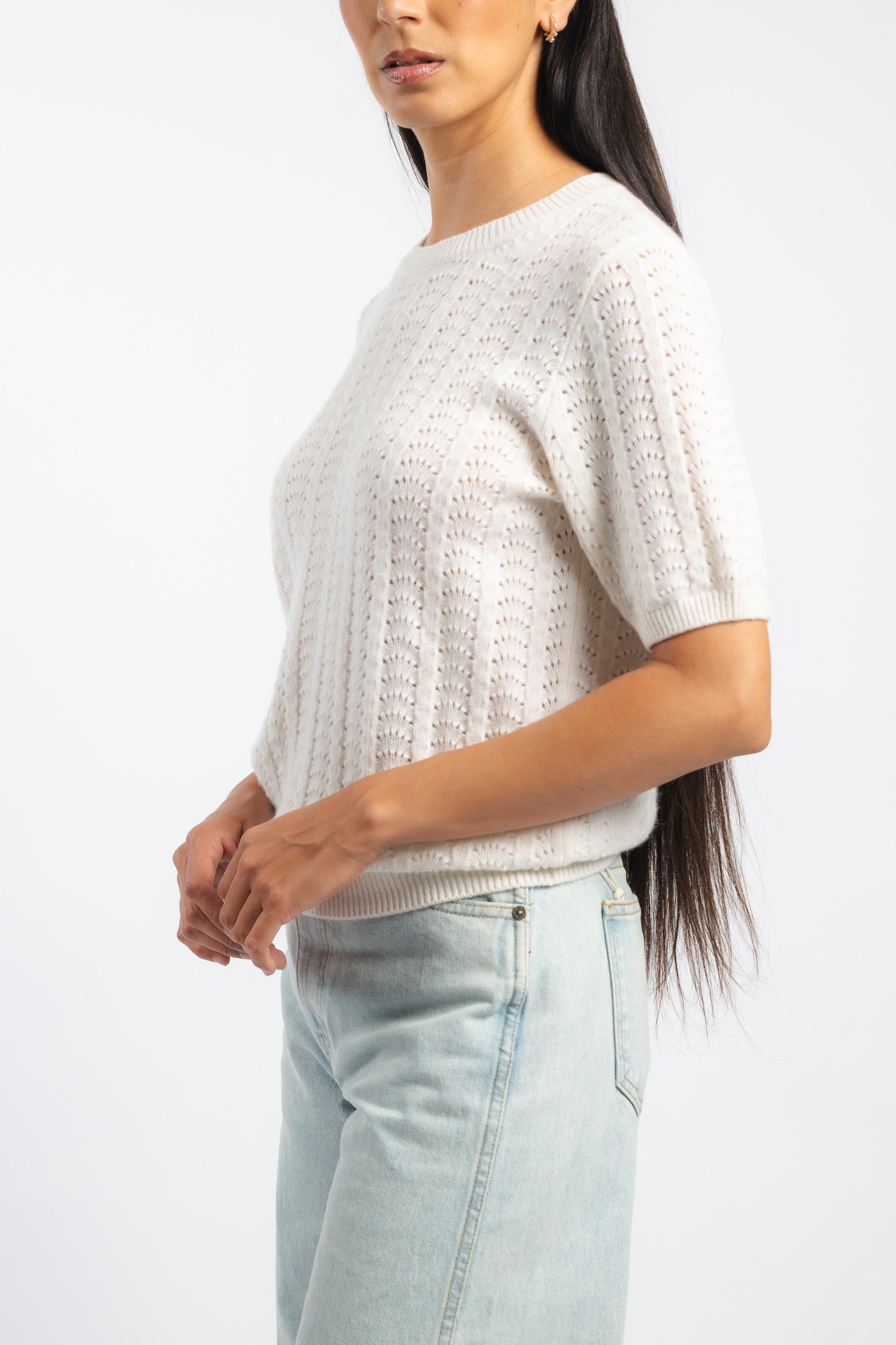 Cecelia Pointelle Sweater