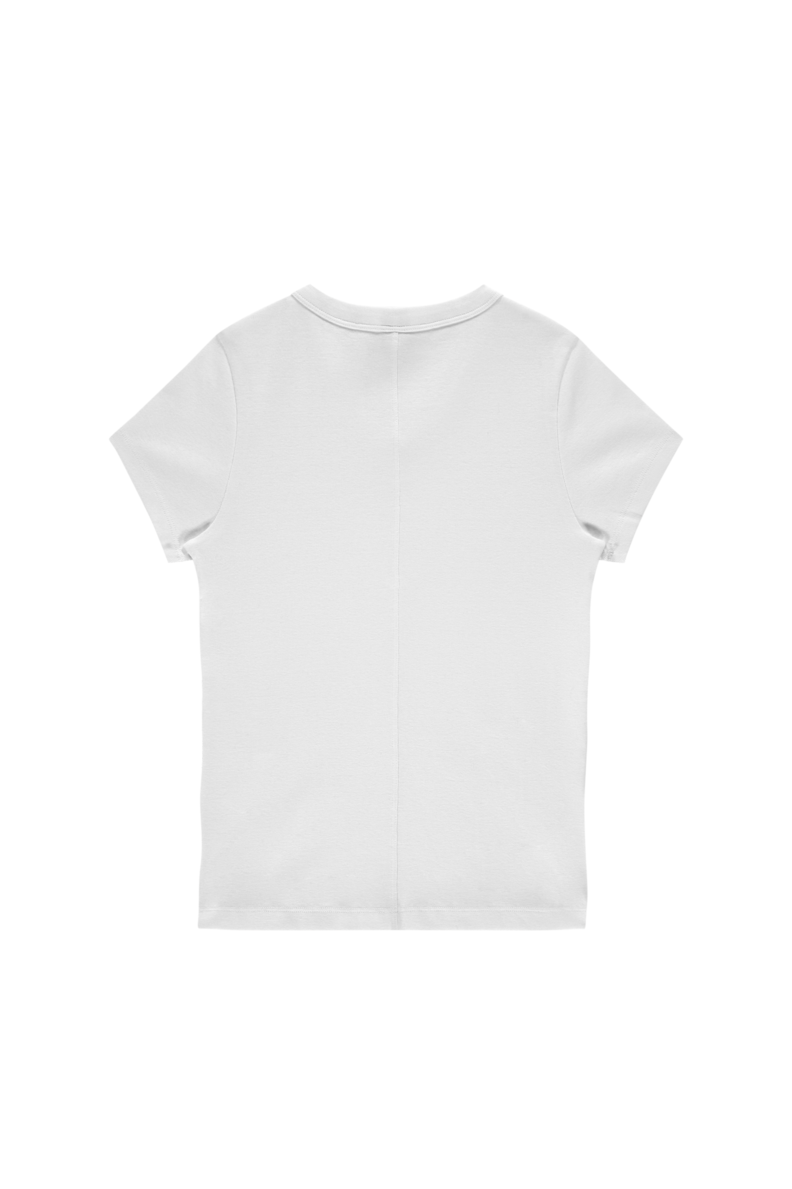 FLORE FLORE Jill Baby V-Neck Tee in White
