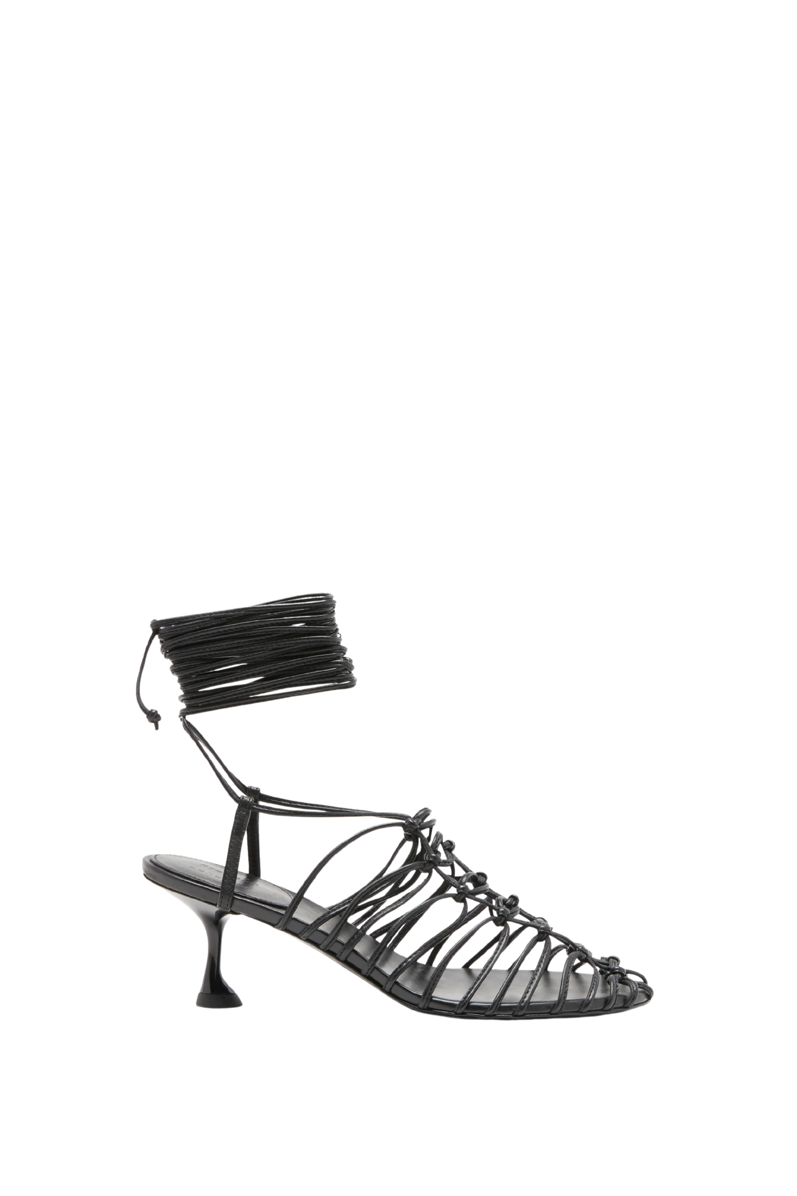 Tee Knot Sandals In Nappa - Black