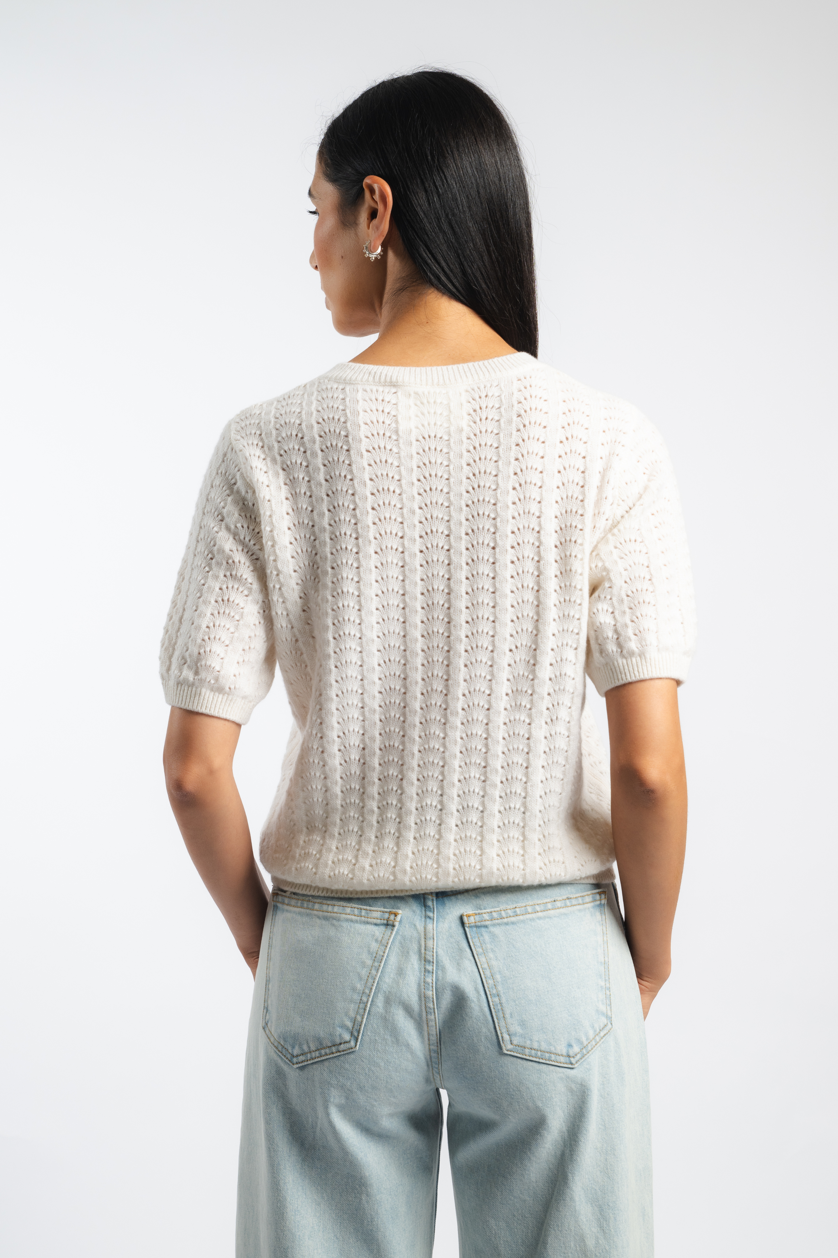 Cecelia Pointelle Sweater