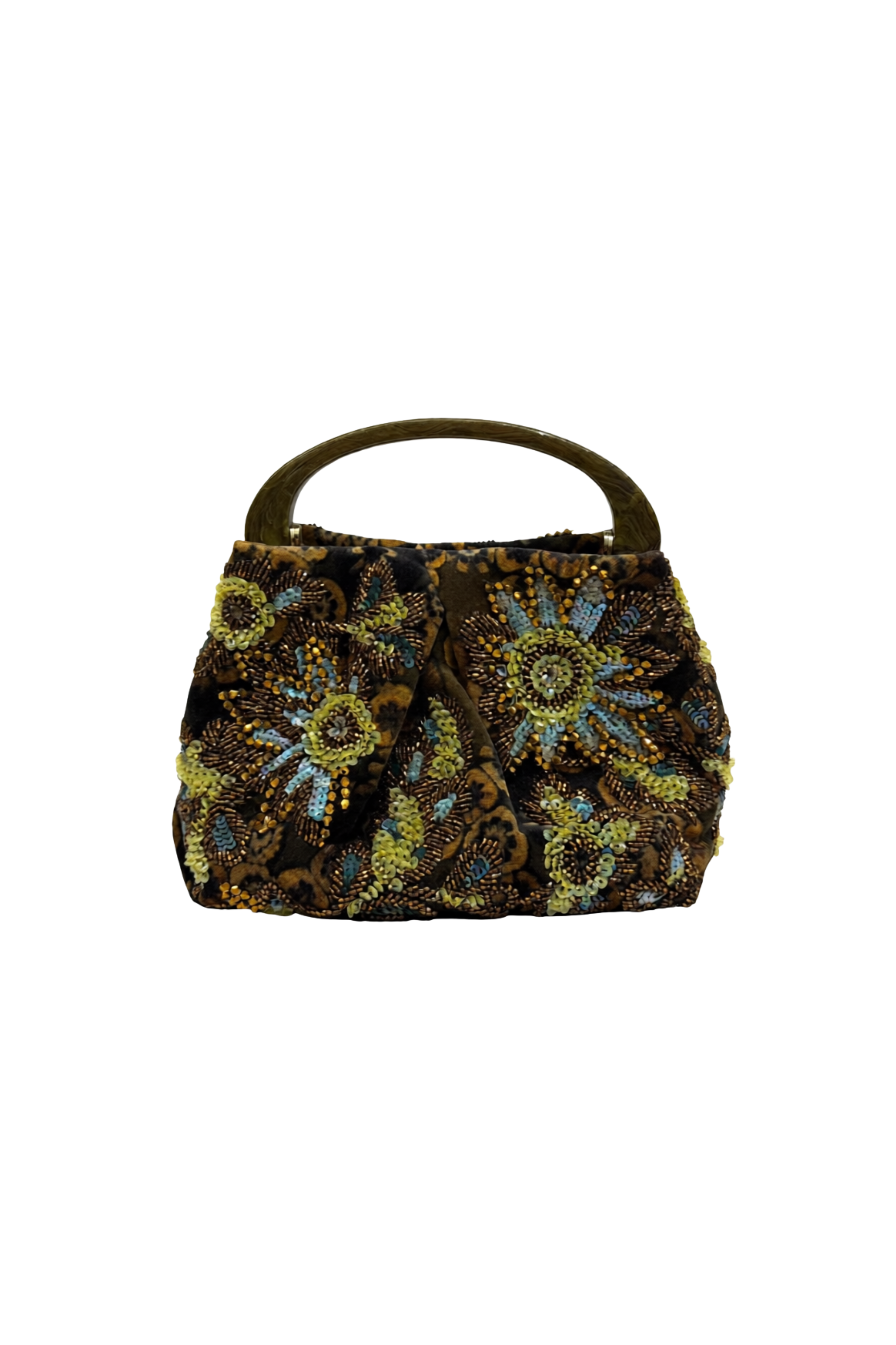 Crisp Embellished Bag - Khaki