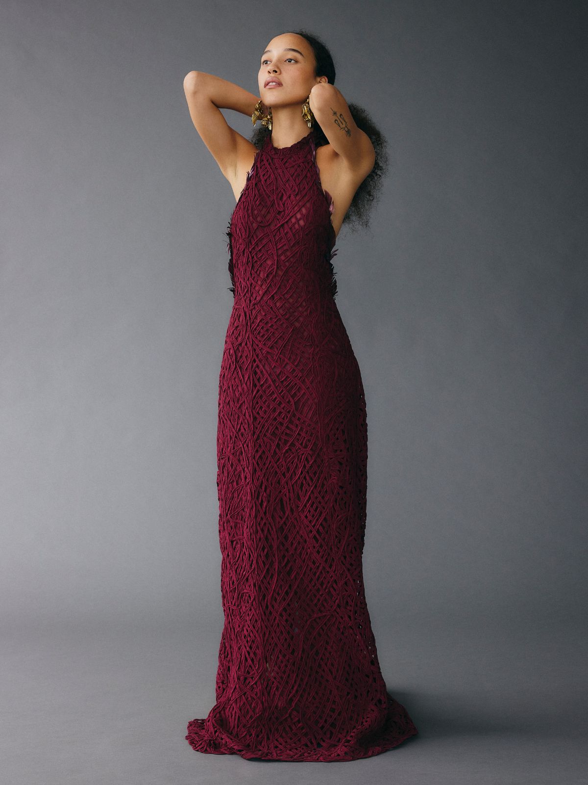 Fata Gown Feathers