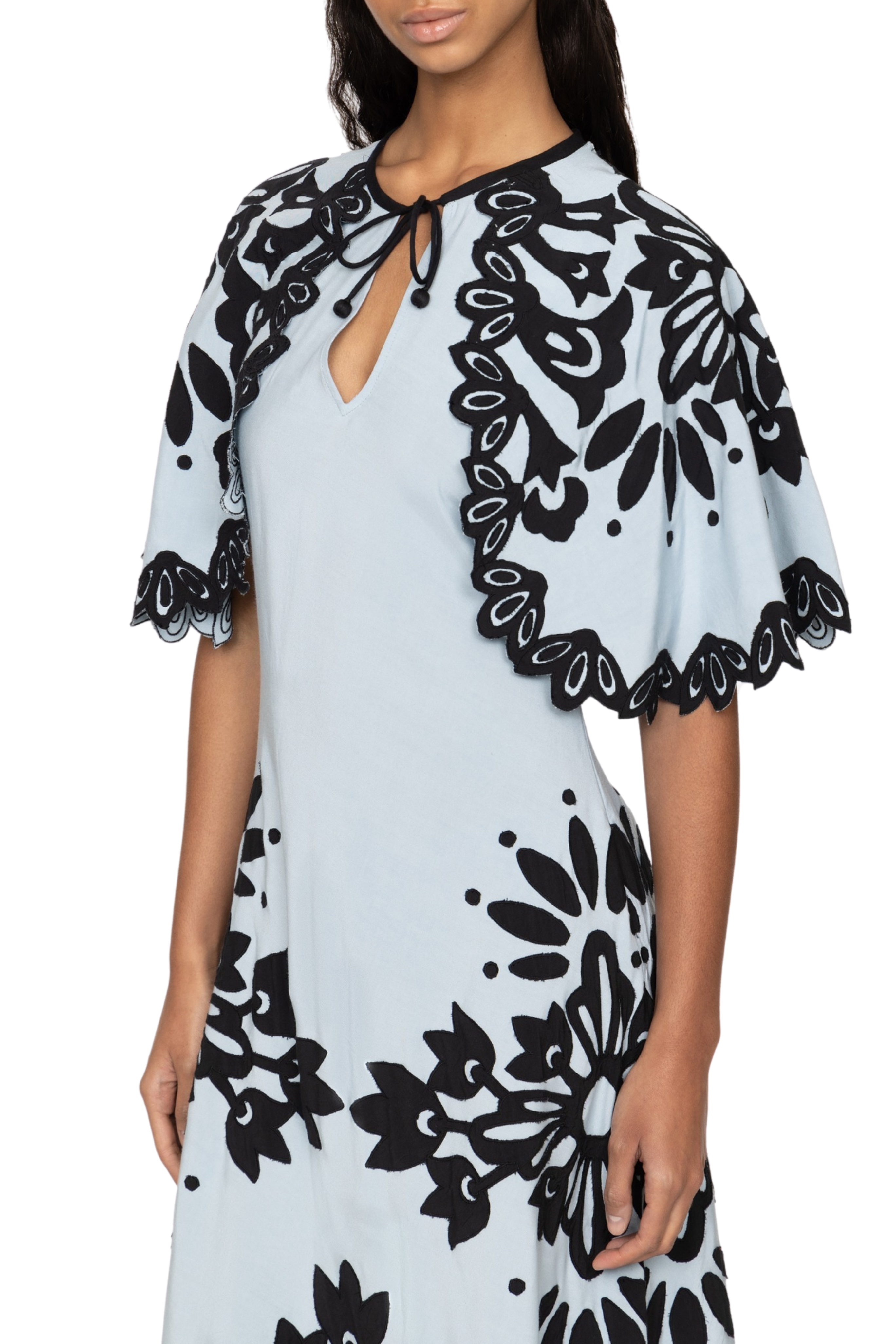 Liliana Applique Maxi Sleeveless Dress
