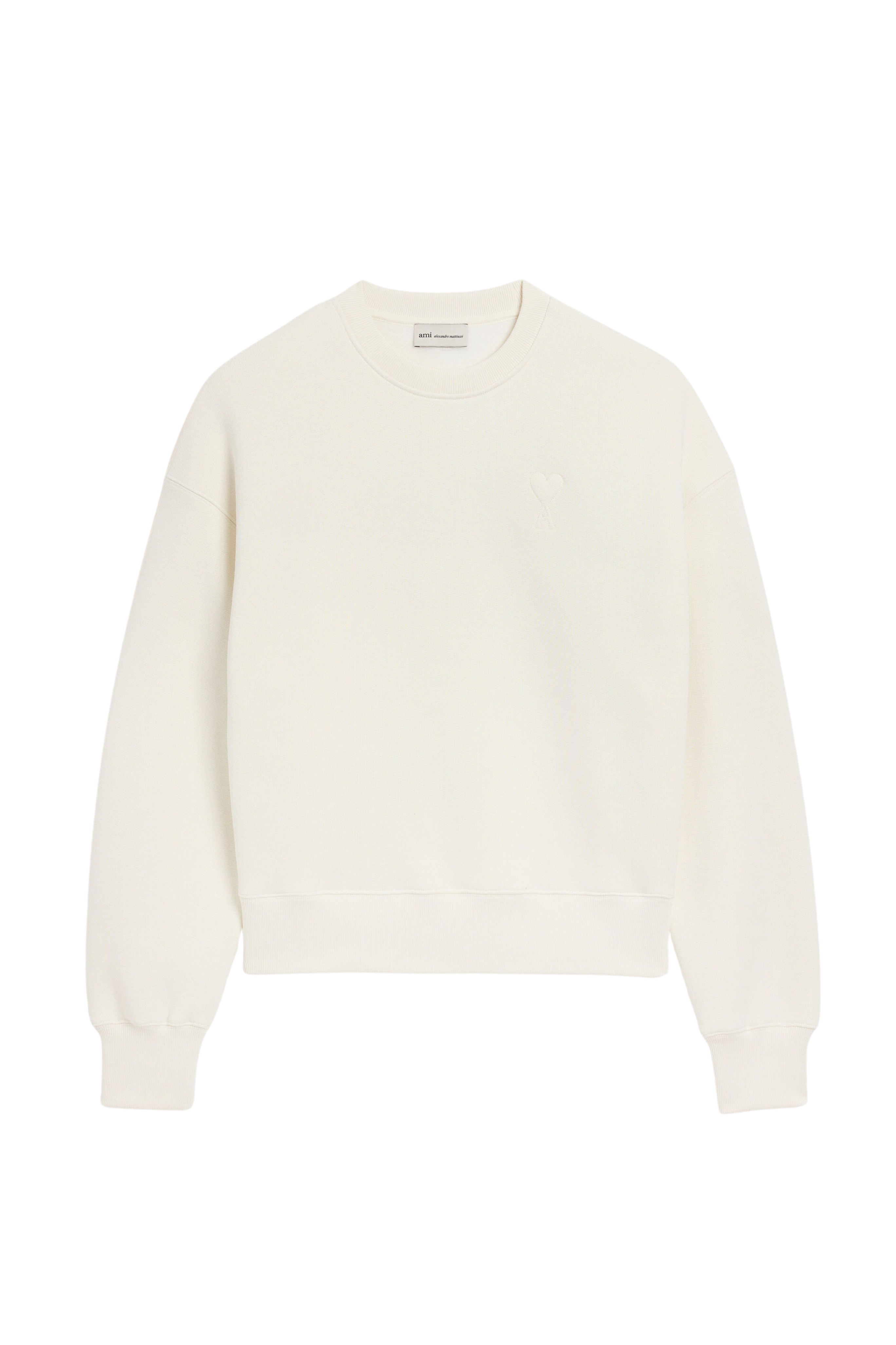 Big Ami De Coeur Embossed Sweatshirt - White