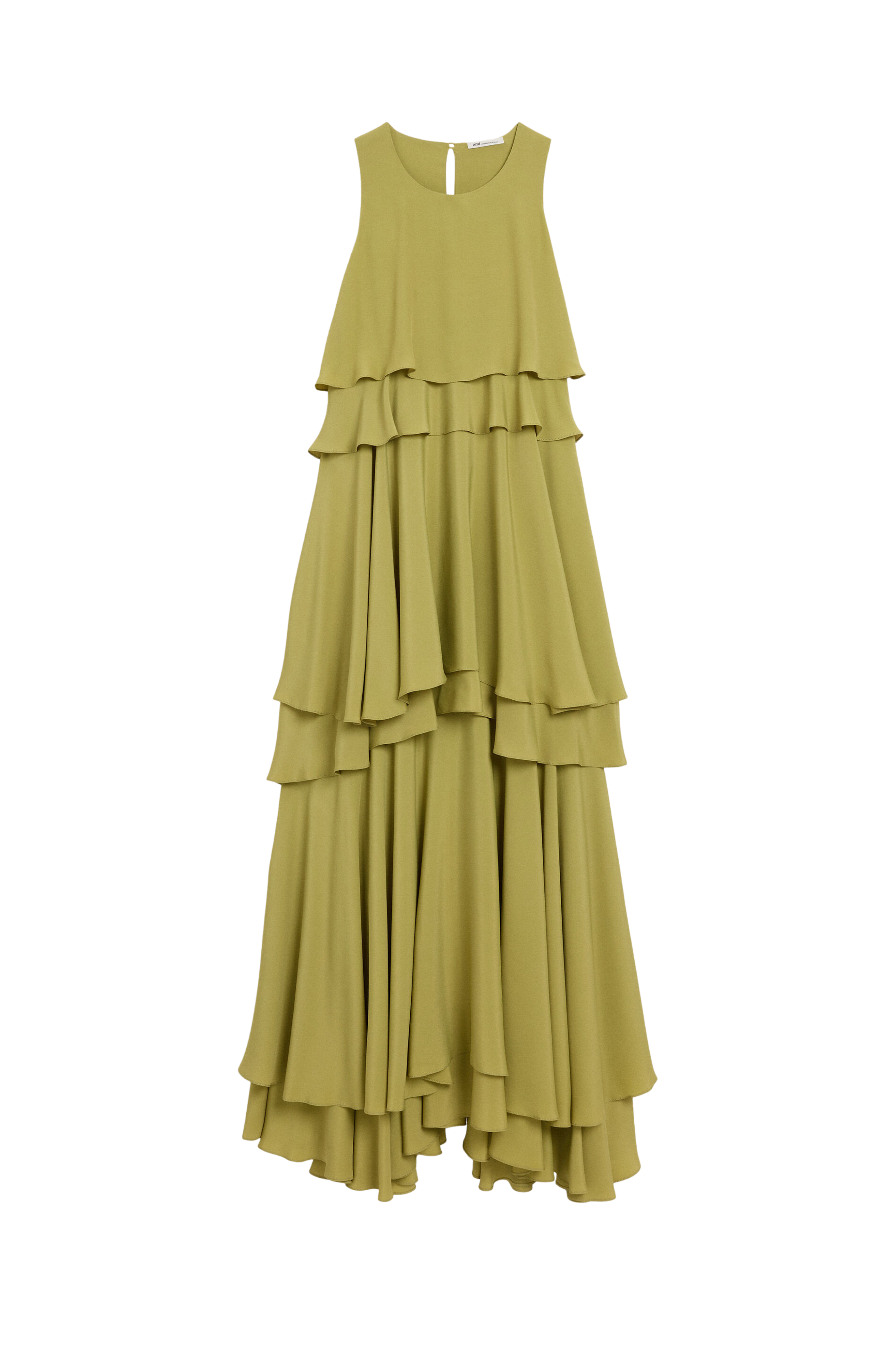 Long Sleeveless Dress in Matcha