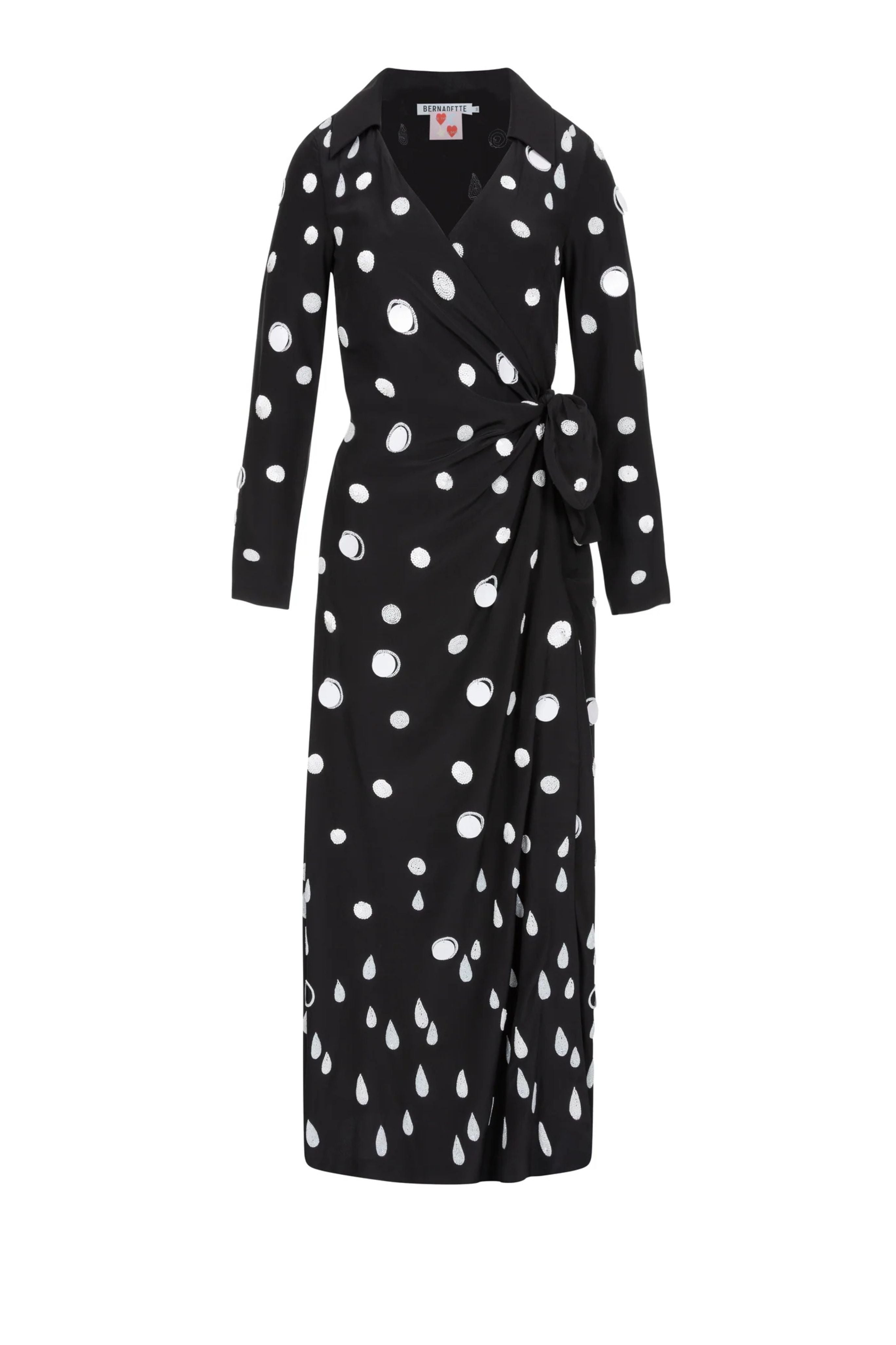 Marion Polka Embroidered Dress