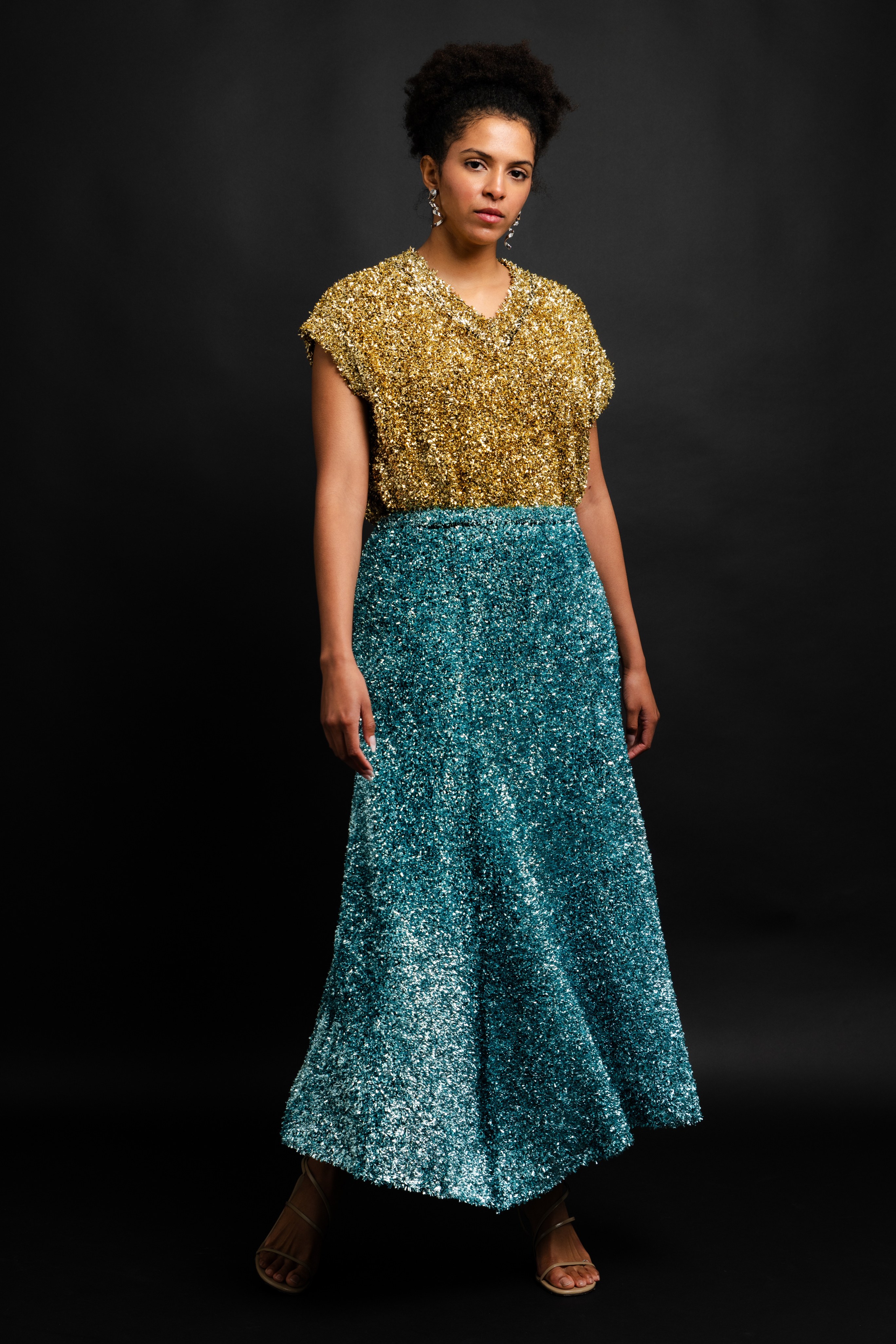 Zander Metallic Skirt