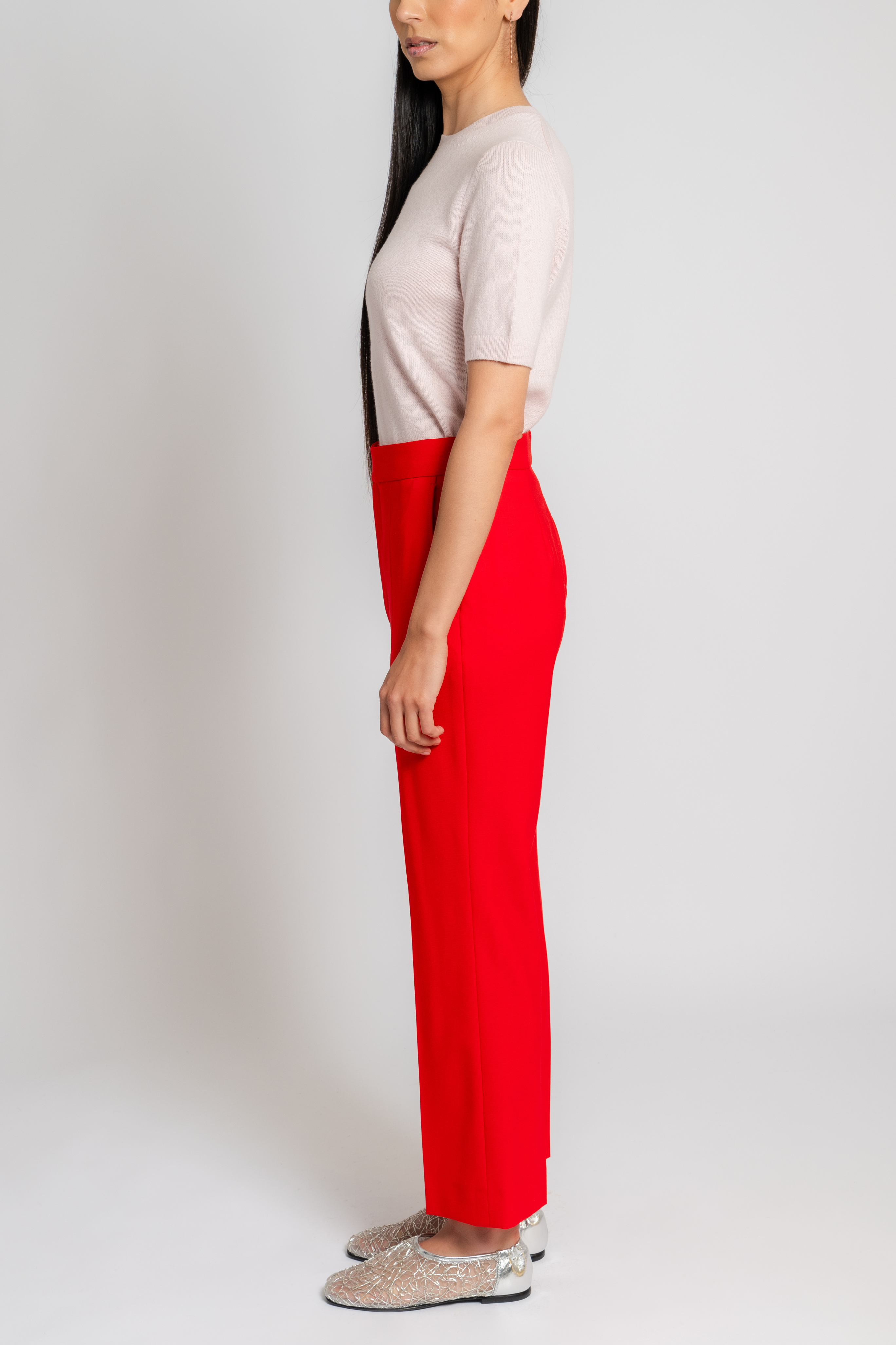 Fitted Polo Cardigan in Pink