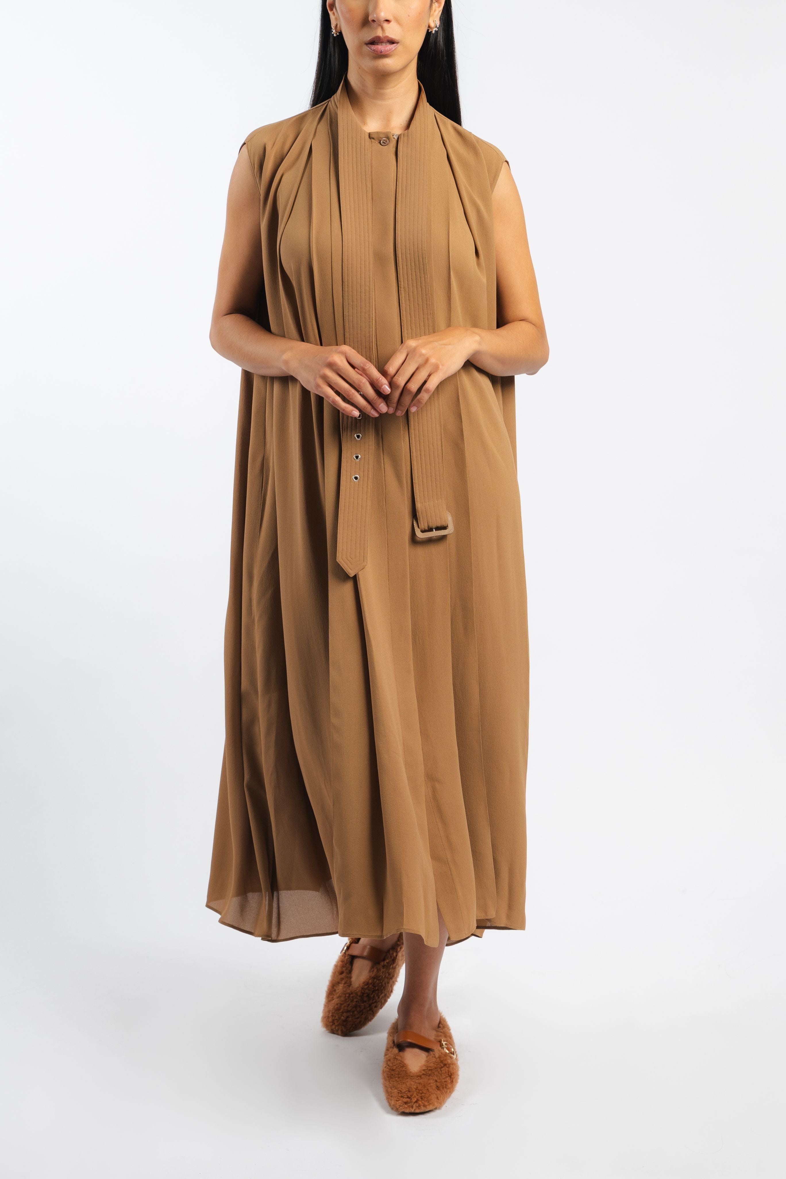 Georgette Trench Tie Dress