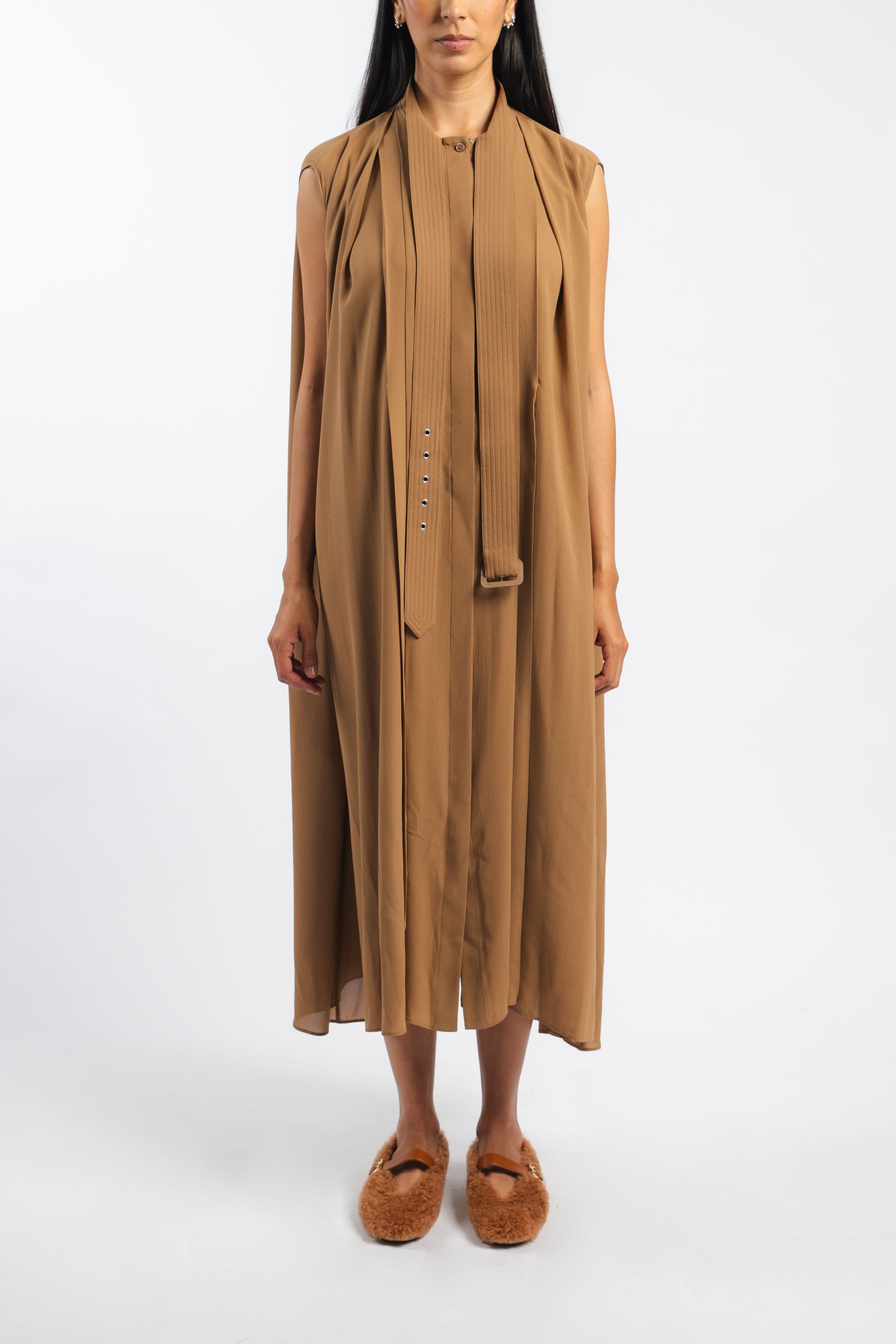 Georgette Trench Tie Dress