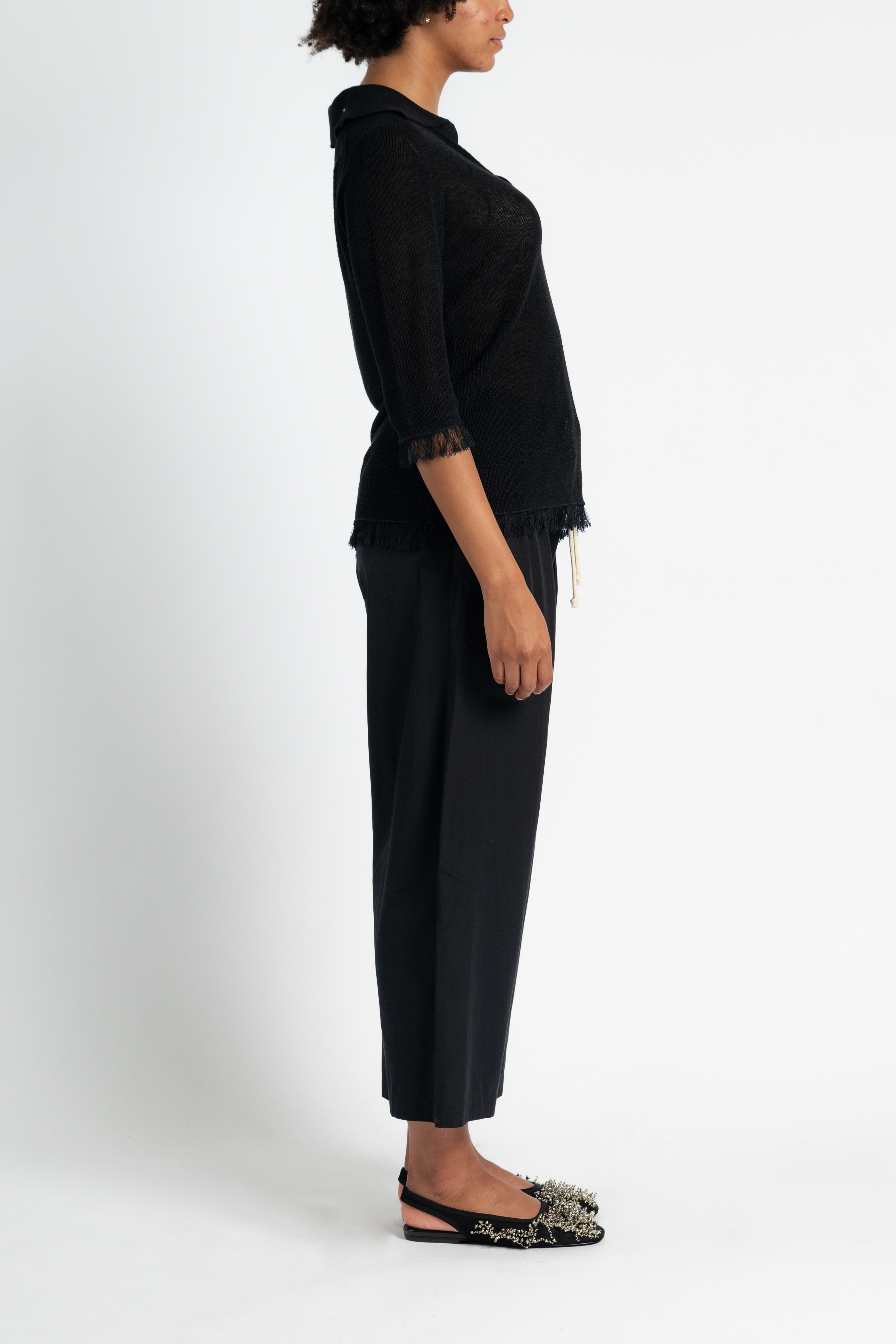 Kissing Placket Black Polo