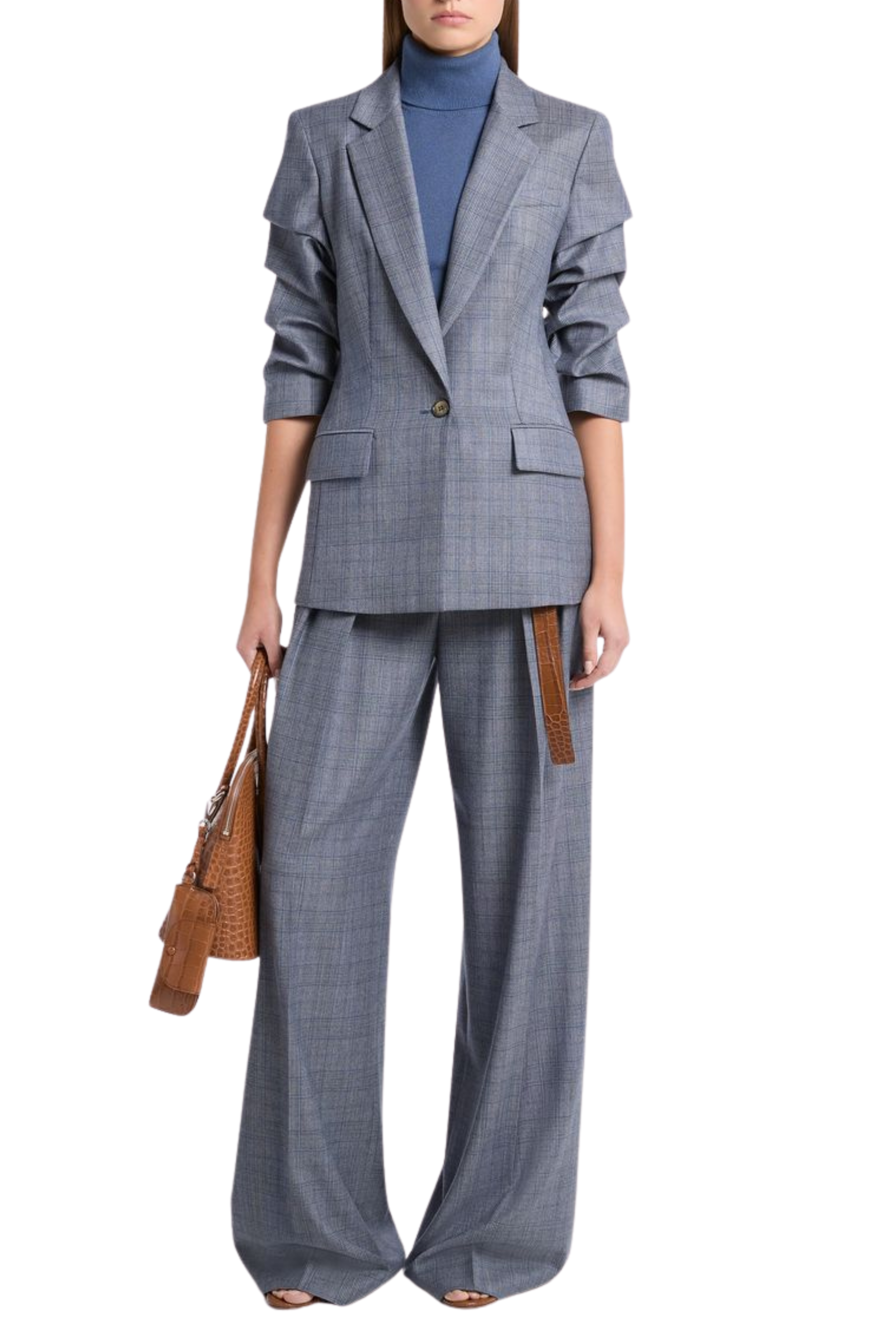 Crushed Sleeve Blazer