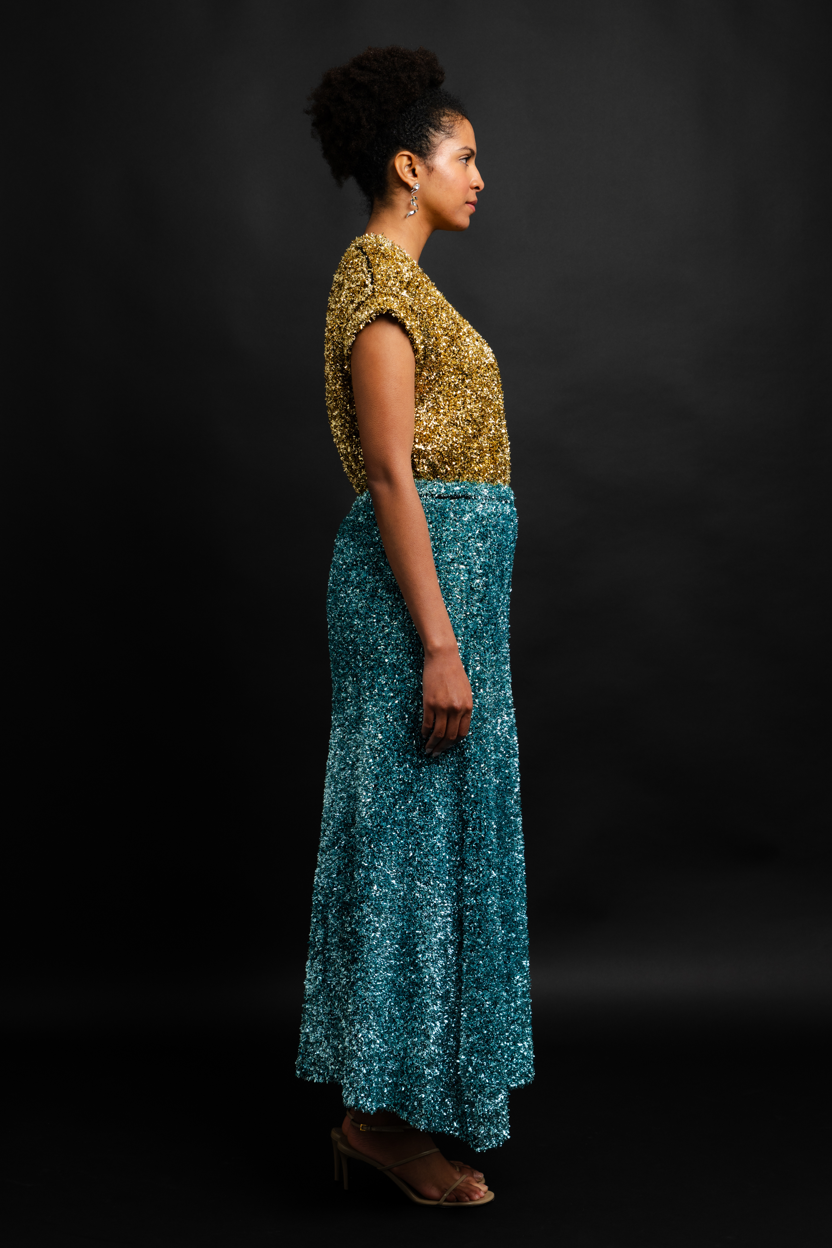 Zander Metallic Skirt