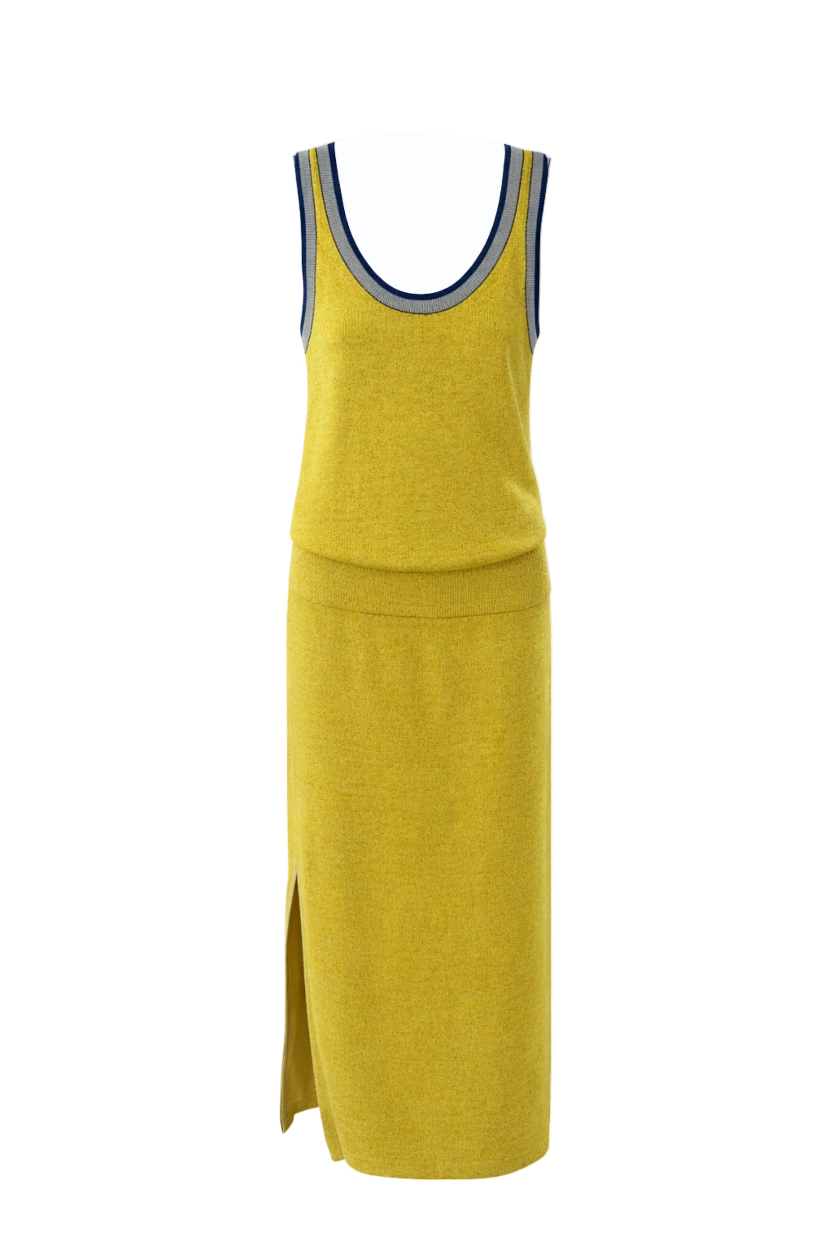 Blouson Tank Knit Maxi Dress