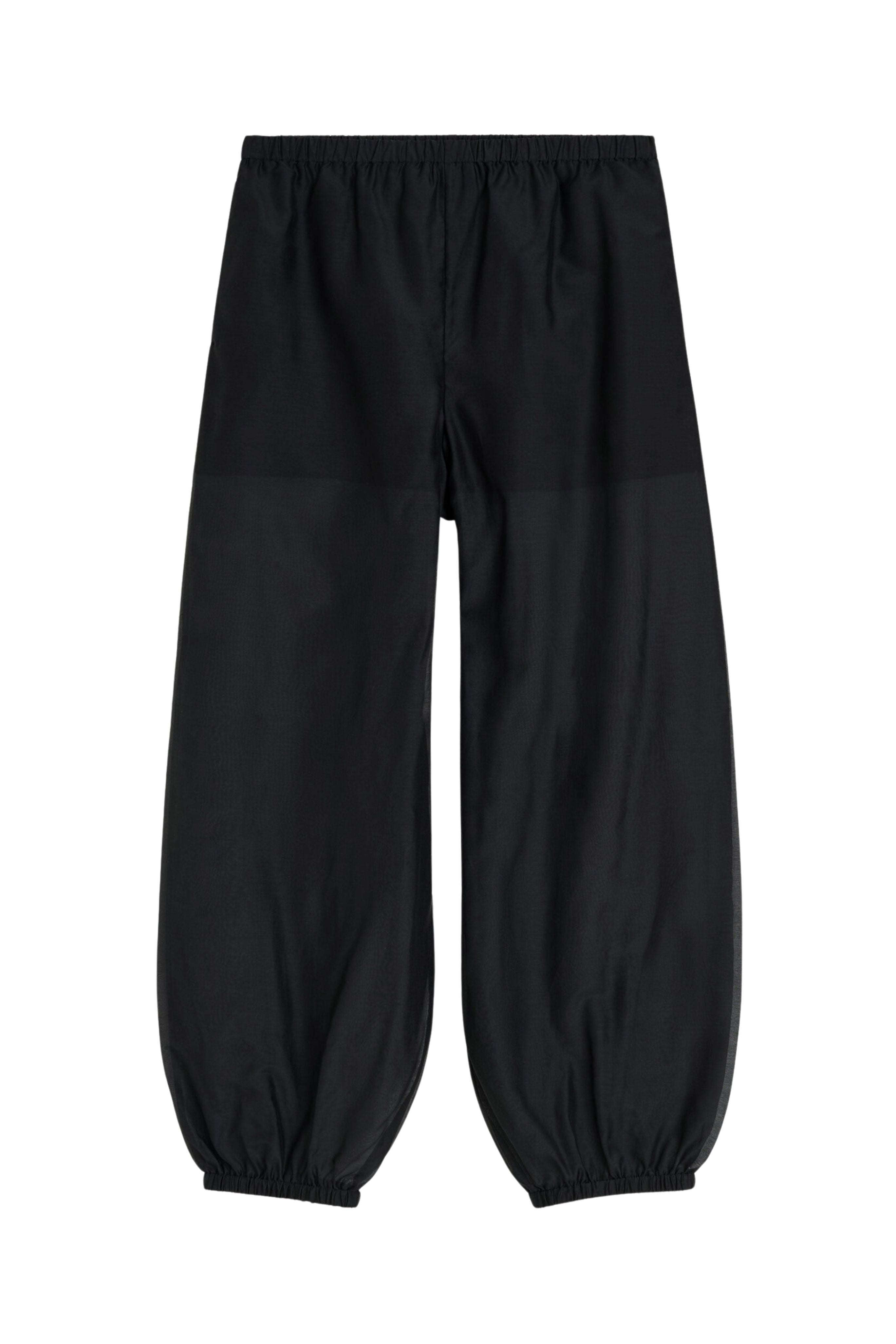 Lumas Silk Organza Trousers - Black