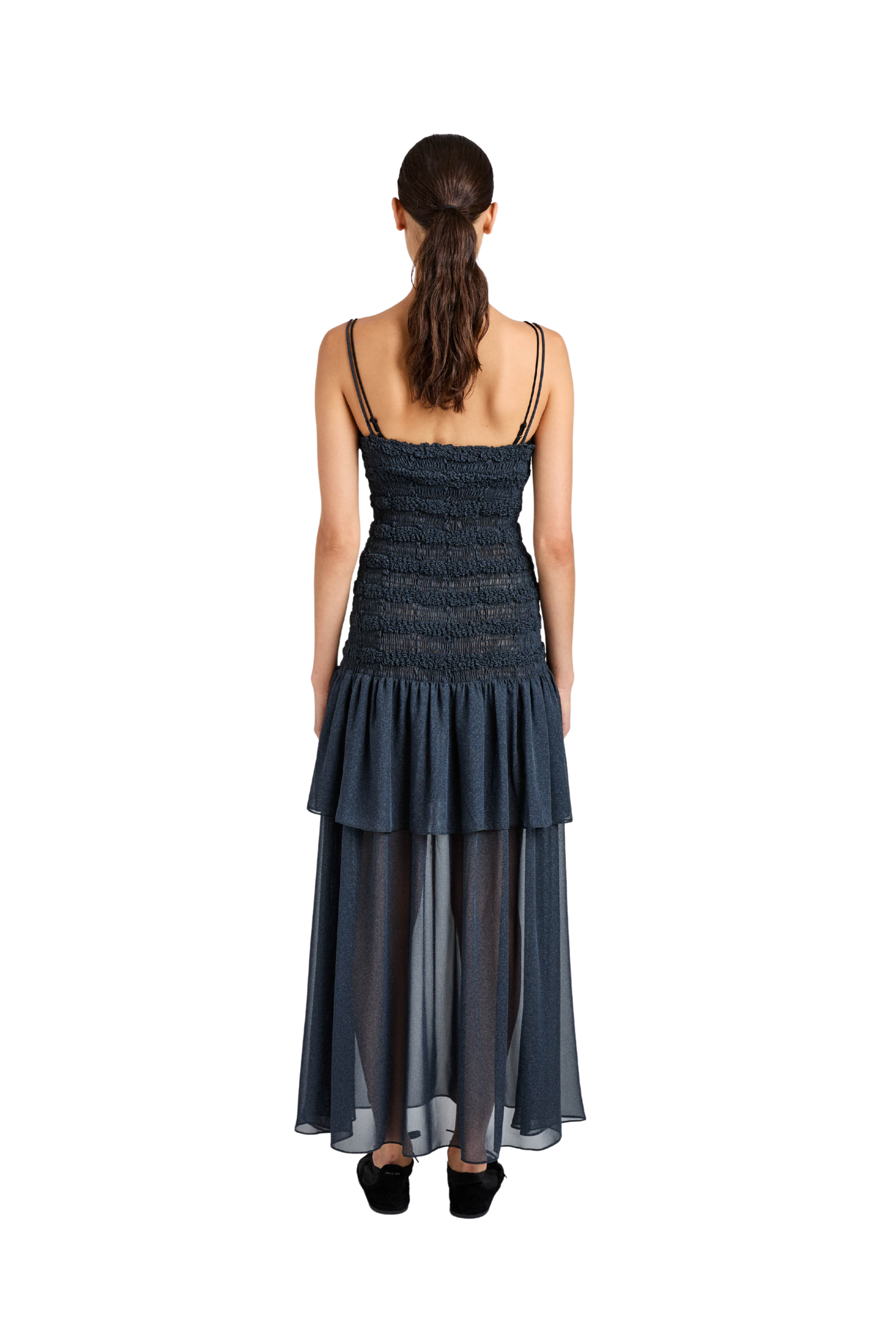 Michal Dress In Melange Georgette