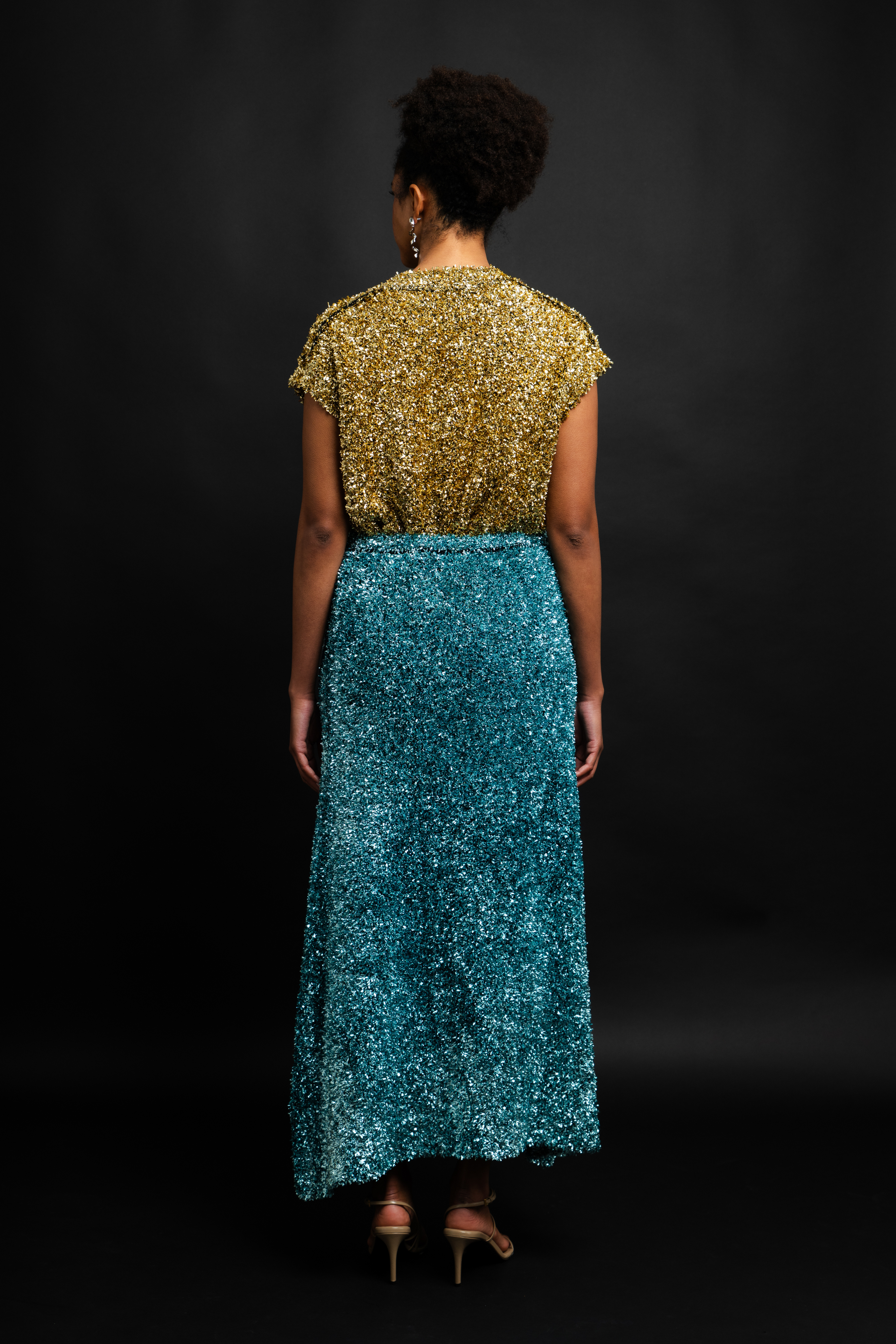 Zander Metallic Skirt