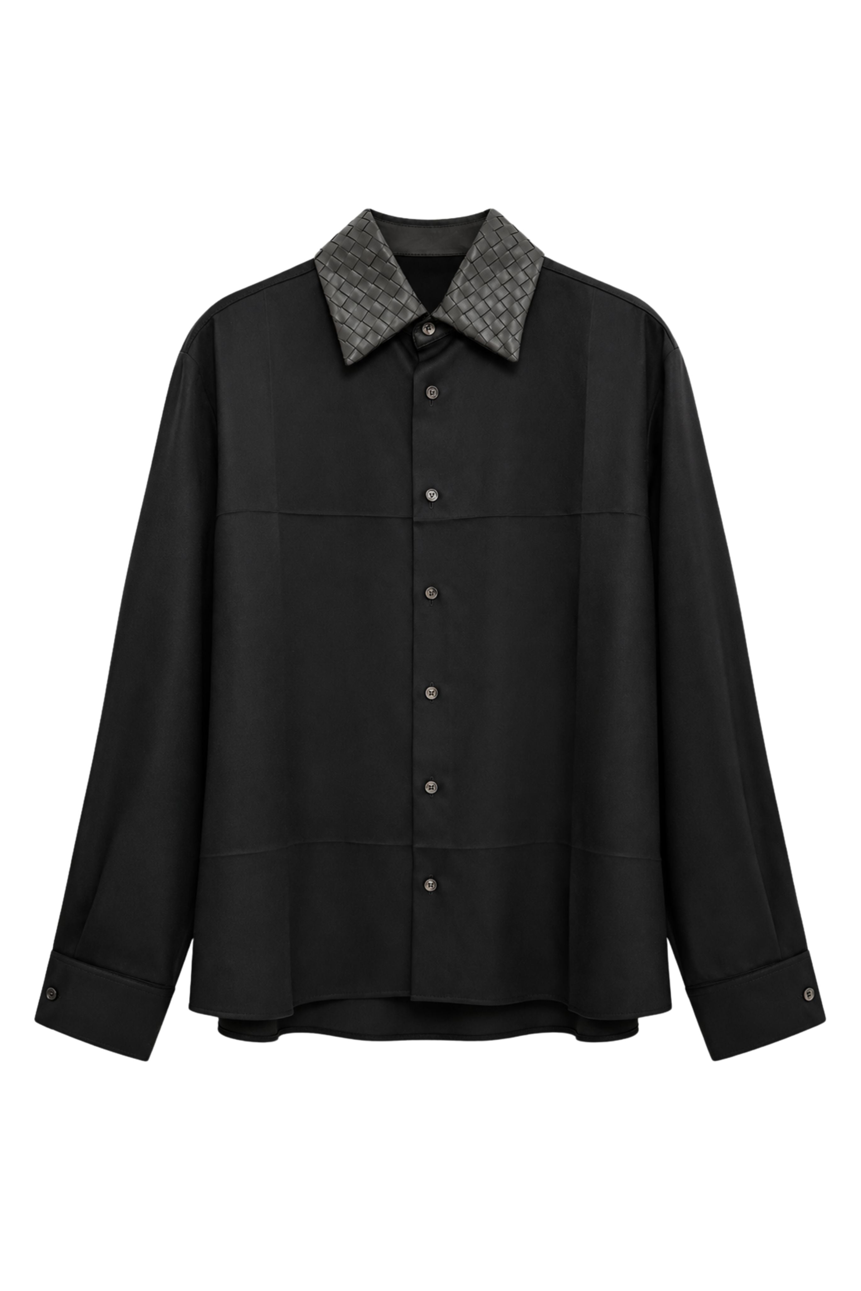 Wool Twill Shirt - Black